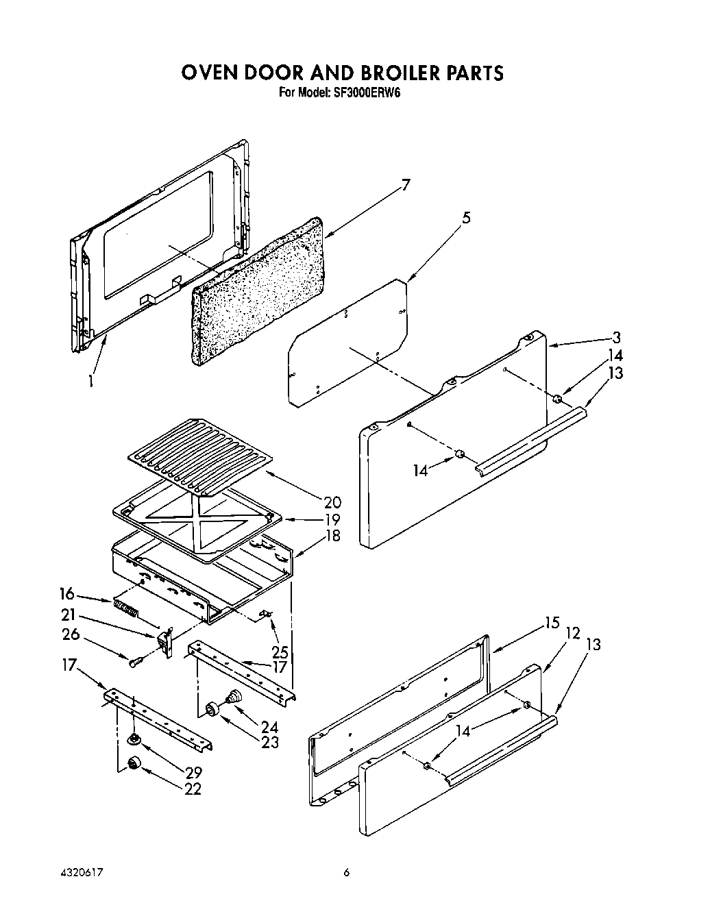 05 - OVEN DOOR AND BROILER