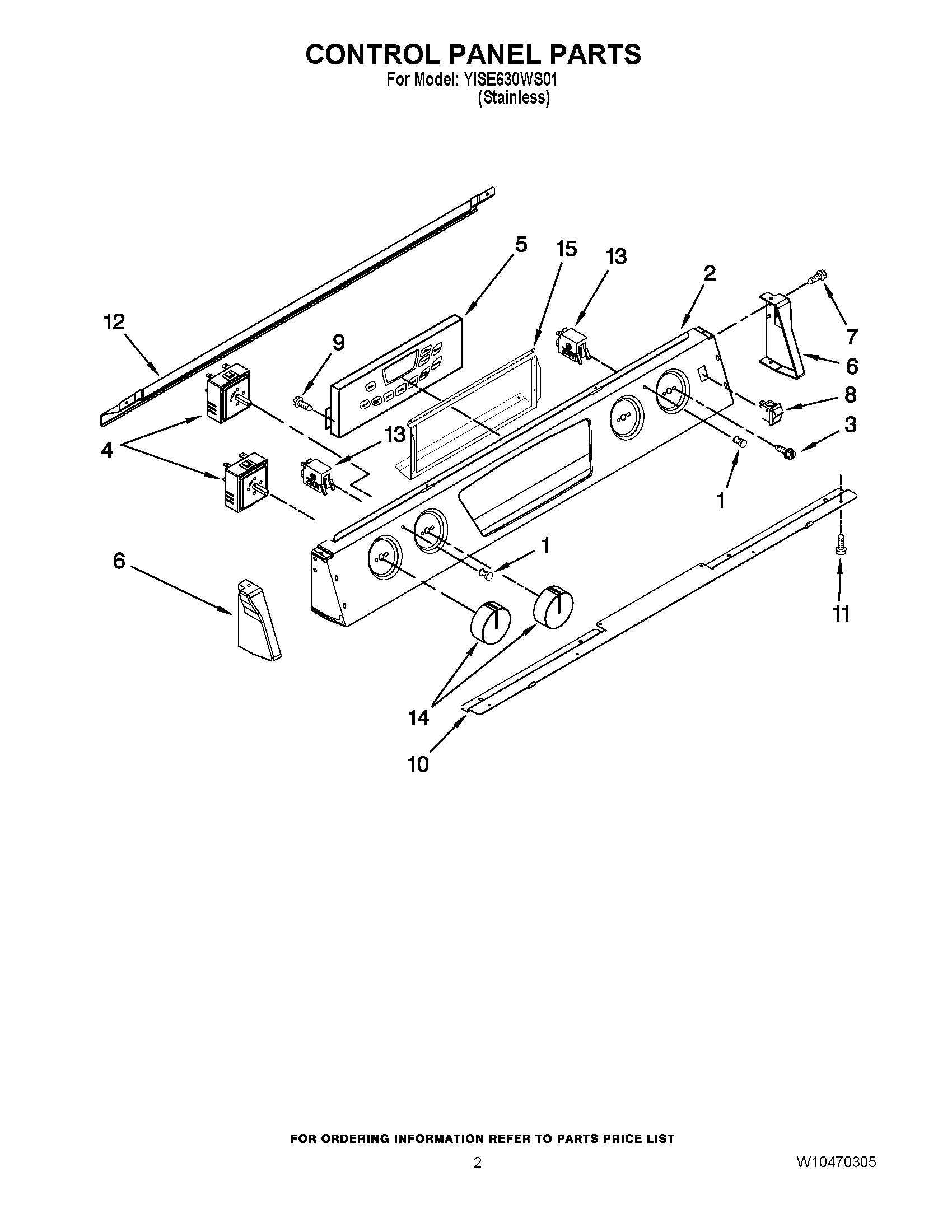 02 - CONTROL PANEL PARTS
