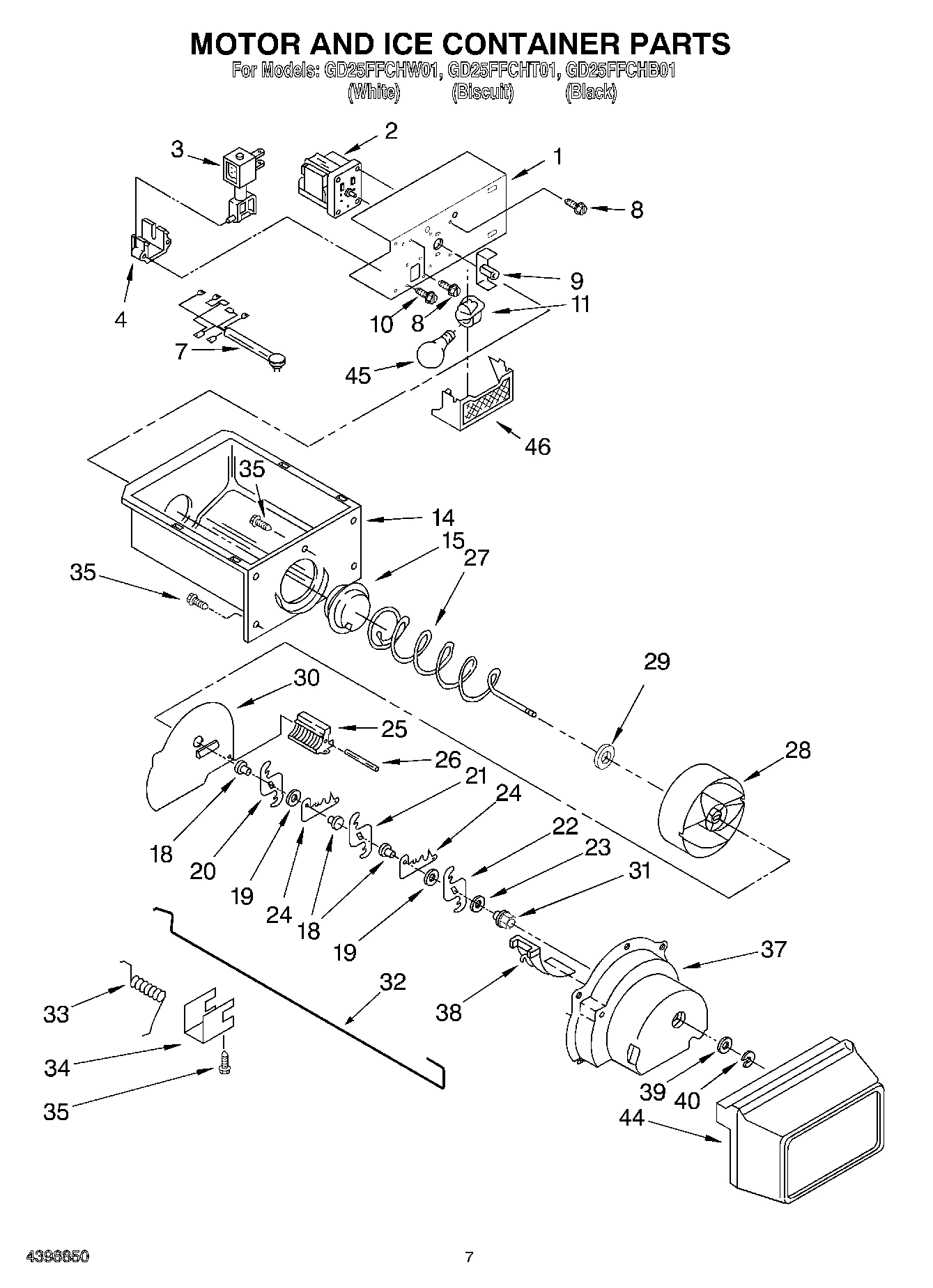 05 - MOTOR AND ICE CONTAINER