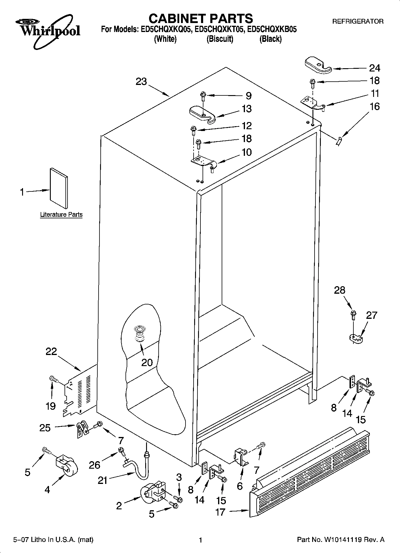 01 - CABINET PARTS