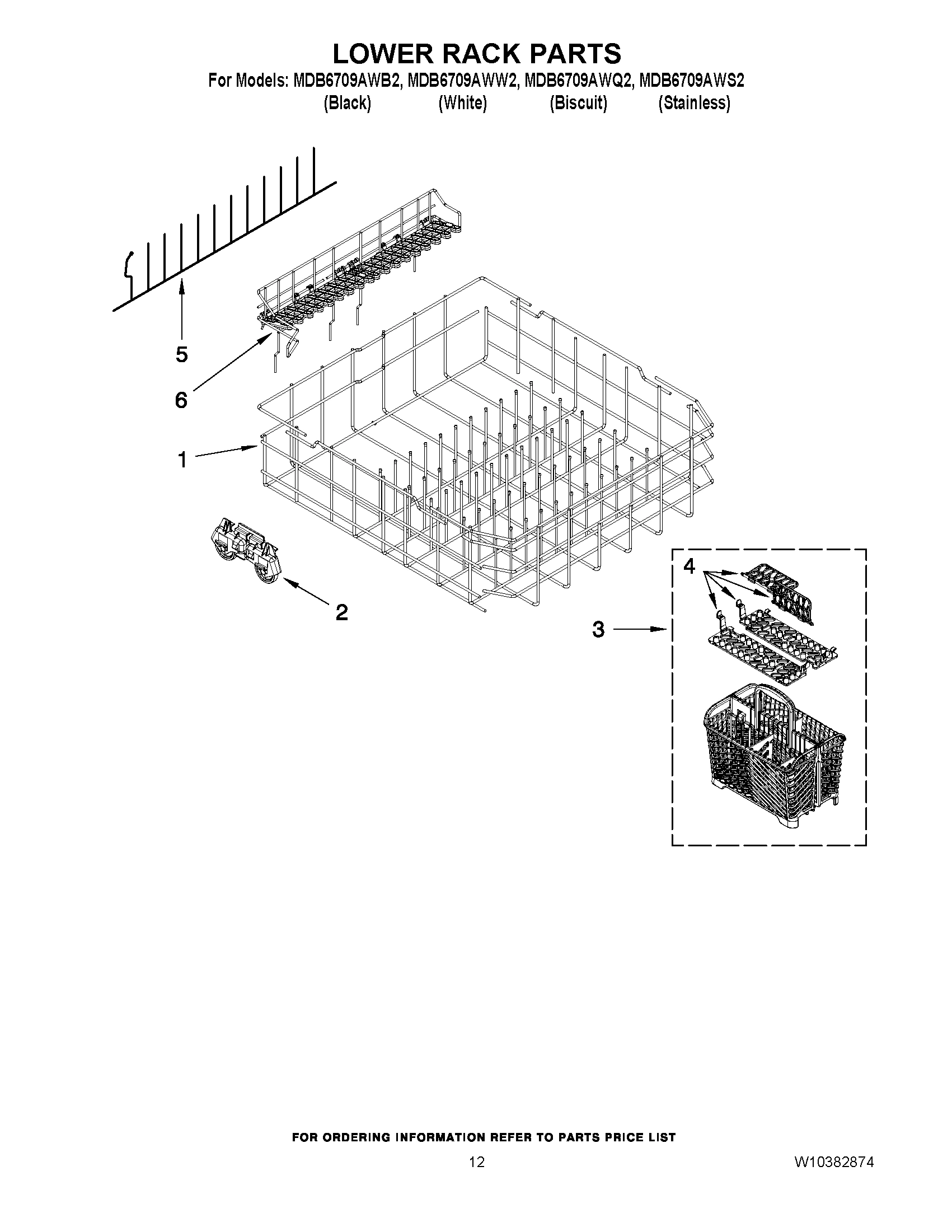 10 - LOWER RACK PARTS