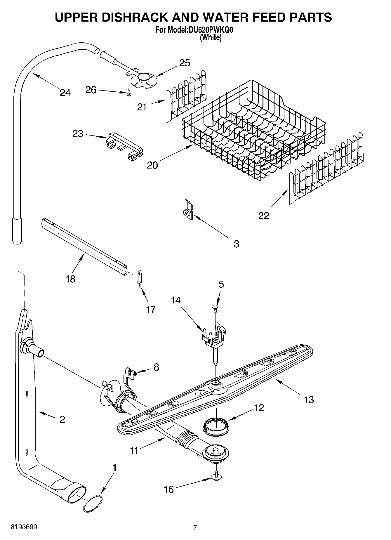 05 - UPPER DISHRACK AND WATER FEED