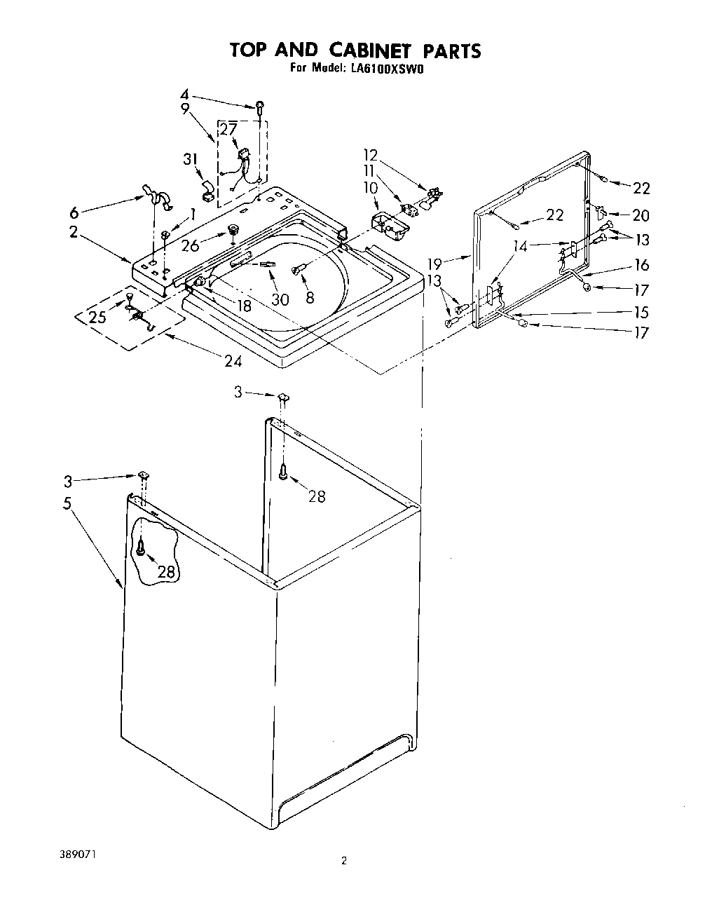 02 - TOP AND CABINET, LIT/OPTIONAL