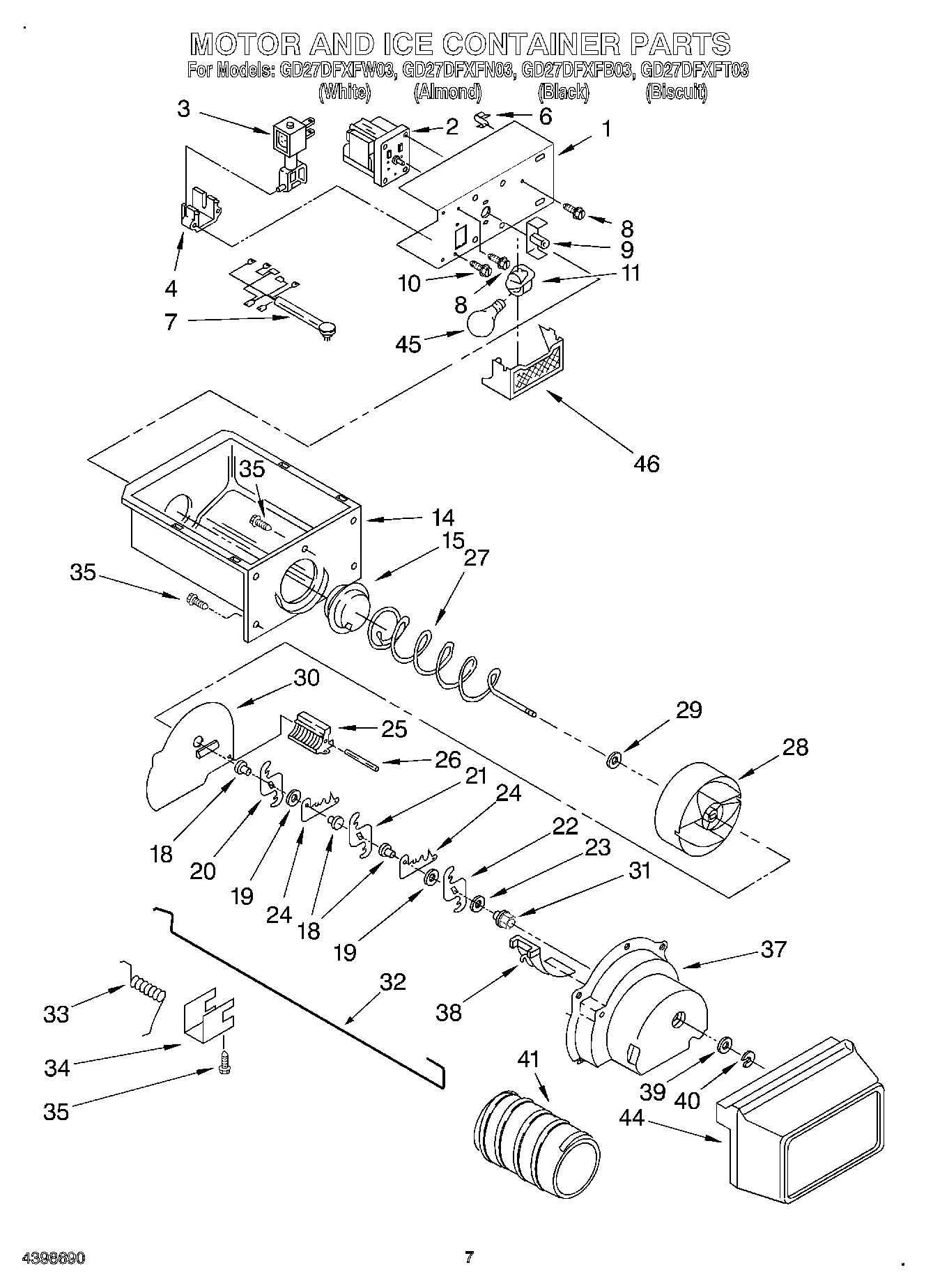 05 - MOTOR AND ICE CONTAINER