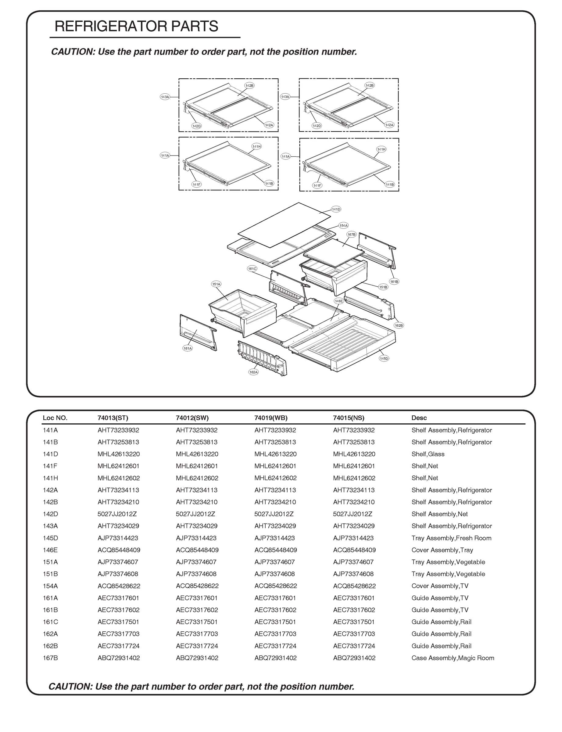 REFRIGERATOR PARTS