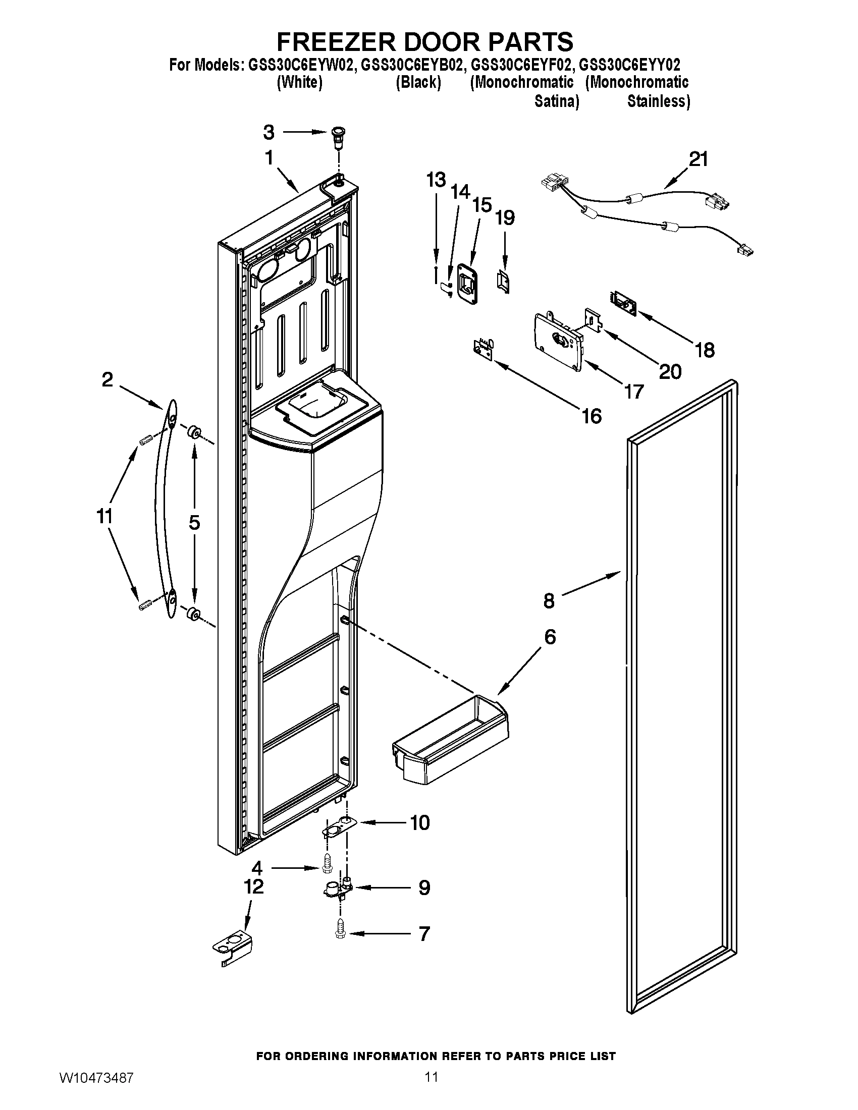 07 - FREEZER DOOR PARTS
