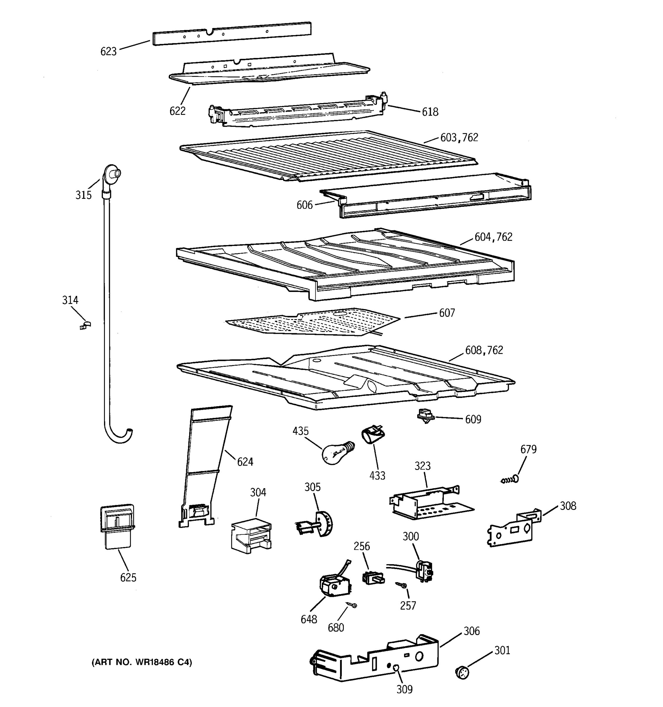COMPARTMENT SEPARATOR PARTS