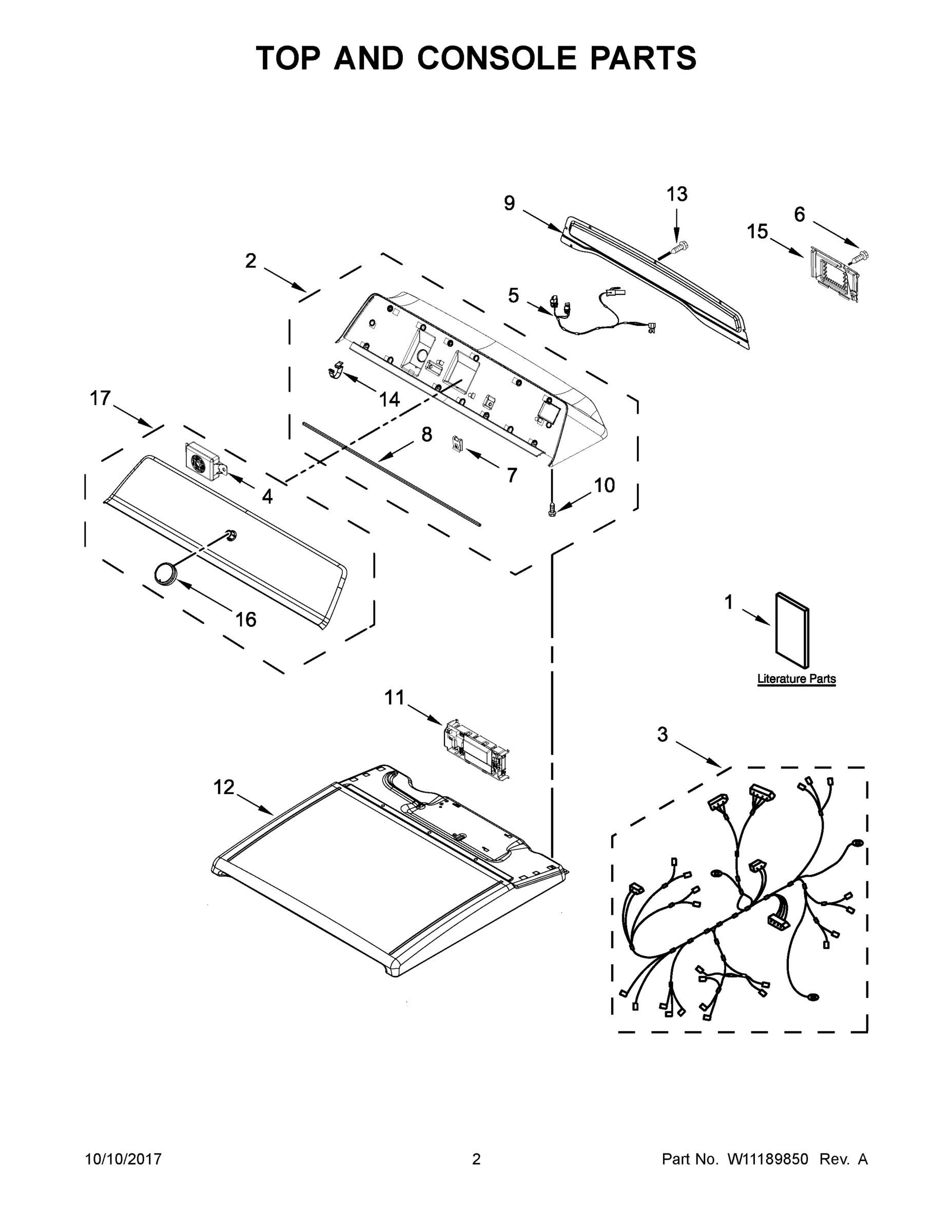 02 - TOP AND CONSOLE PARTS
