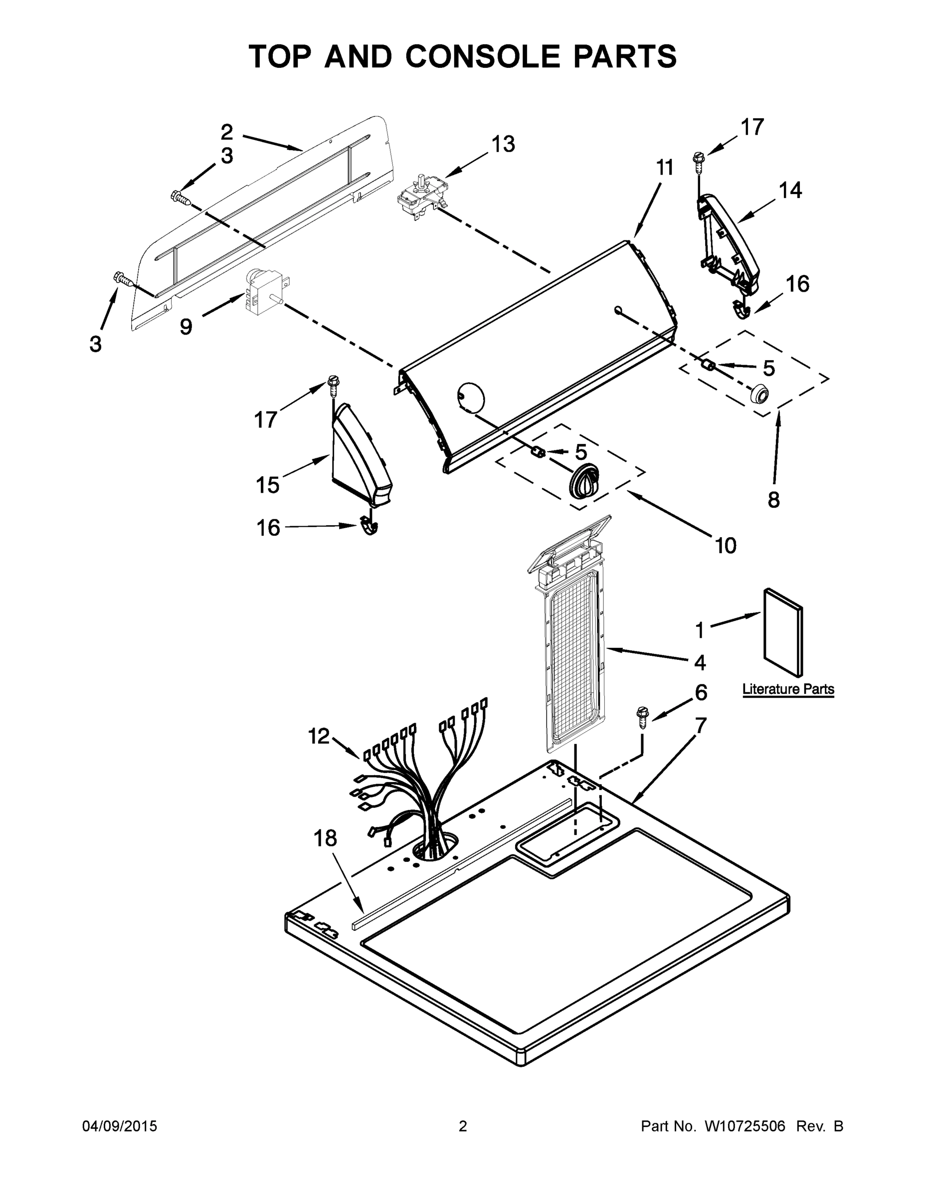 02 - TOP AND CONSOLE PARTS