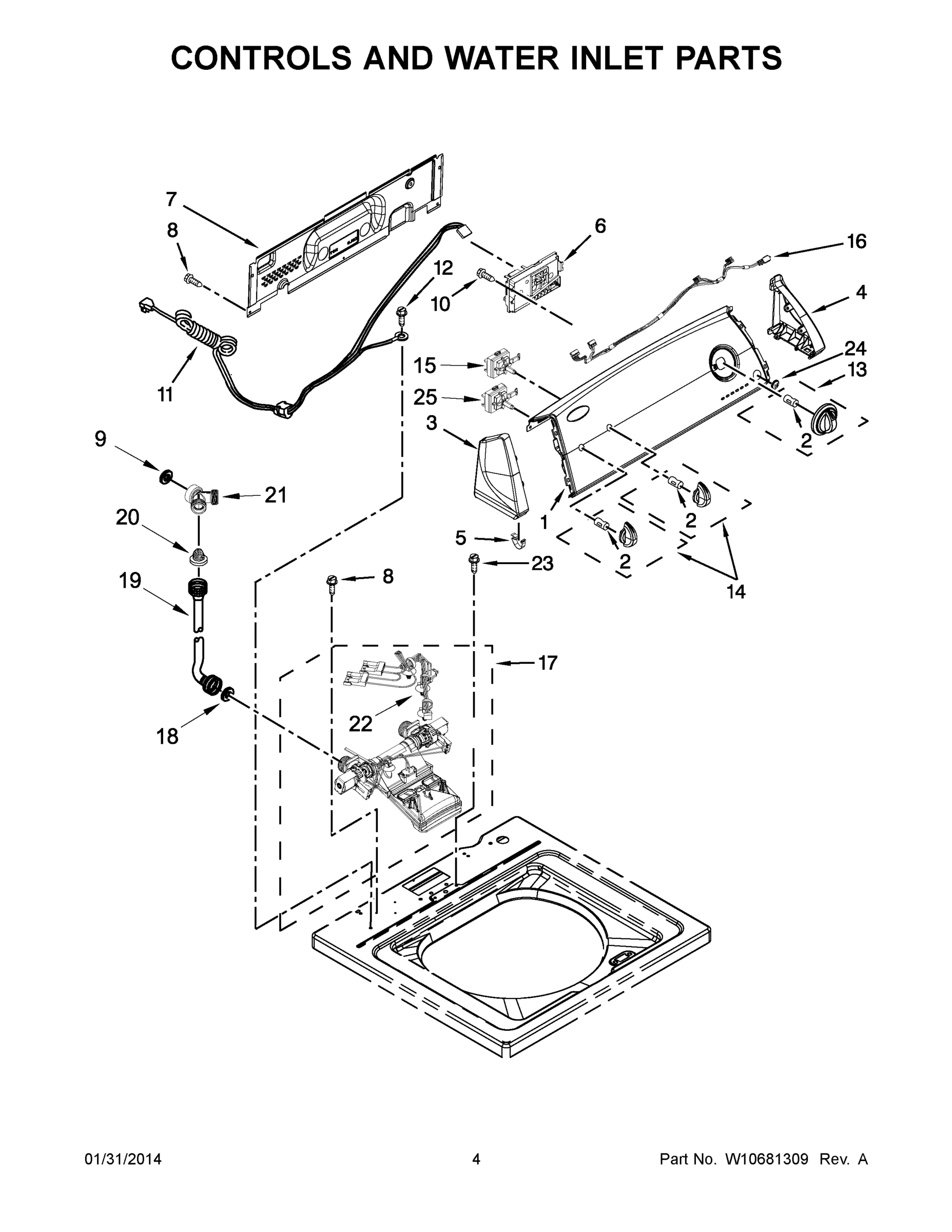 03 - CONTROLS AND WATER INLET PARTS