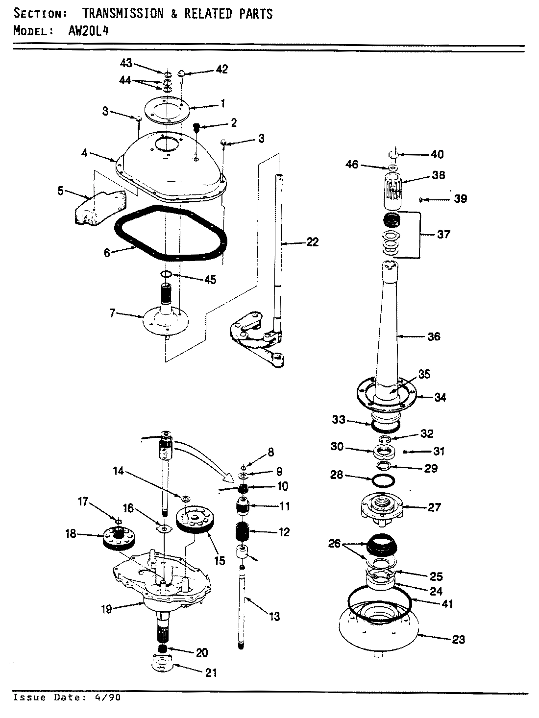 04 - TRANSMISSION & RELATED PARTS (REV. E-F)