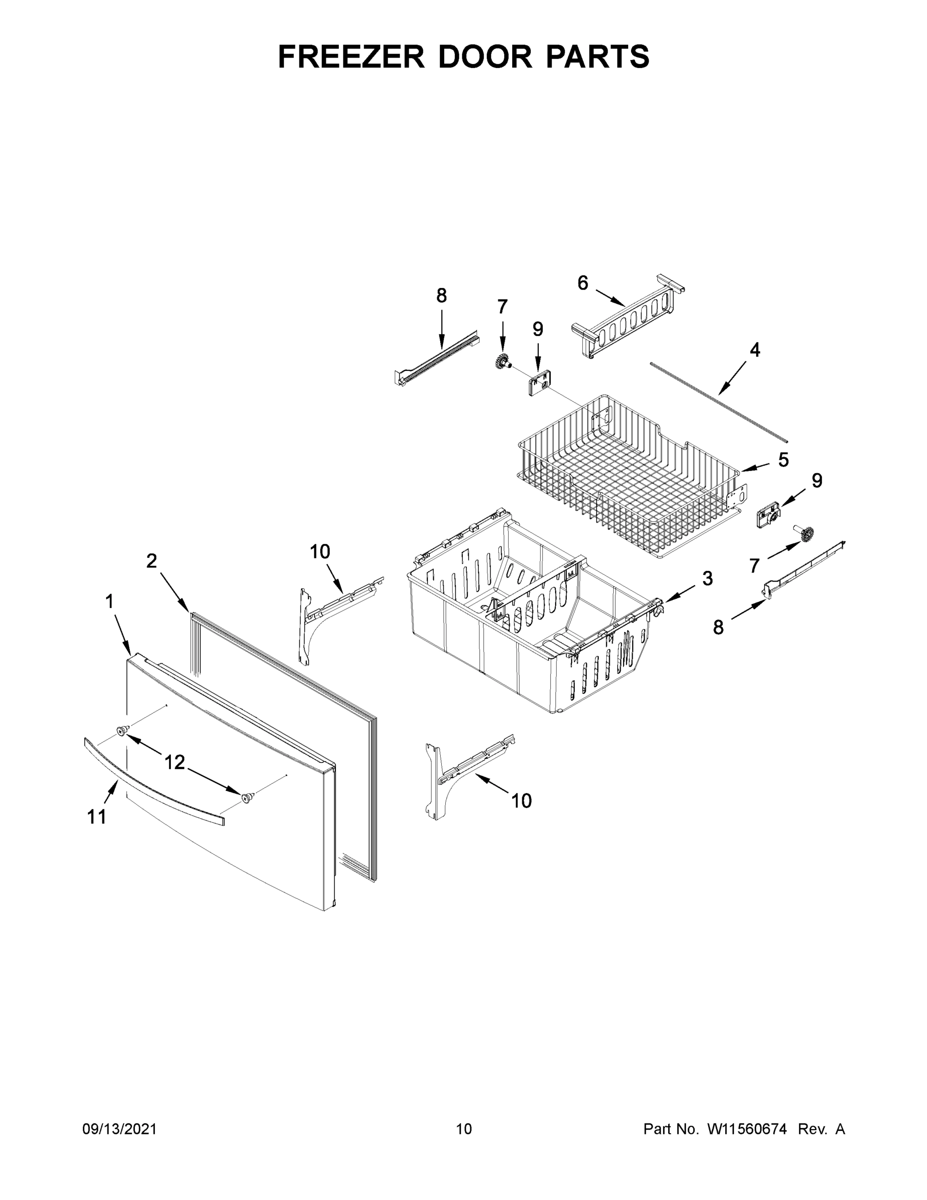 06 - FREEZER DOOR PARTS