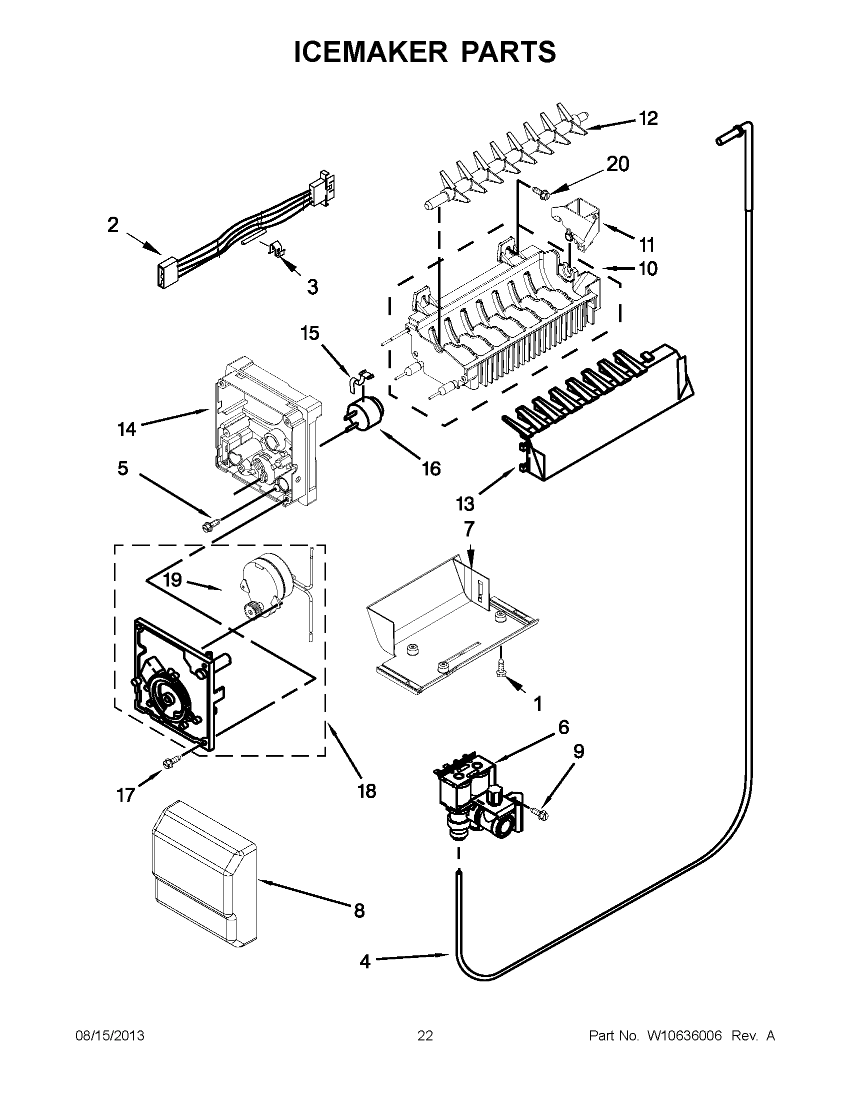 11 - ICEMAKER PARTS