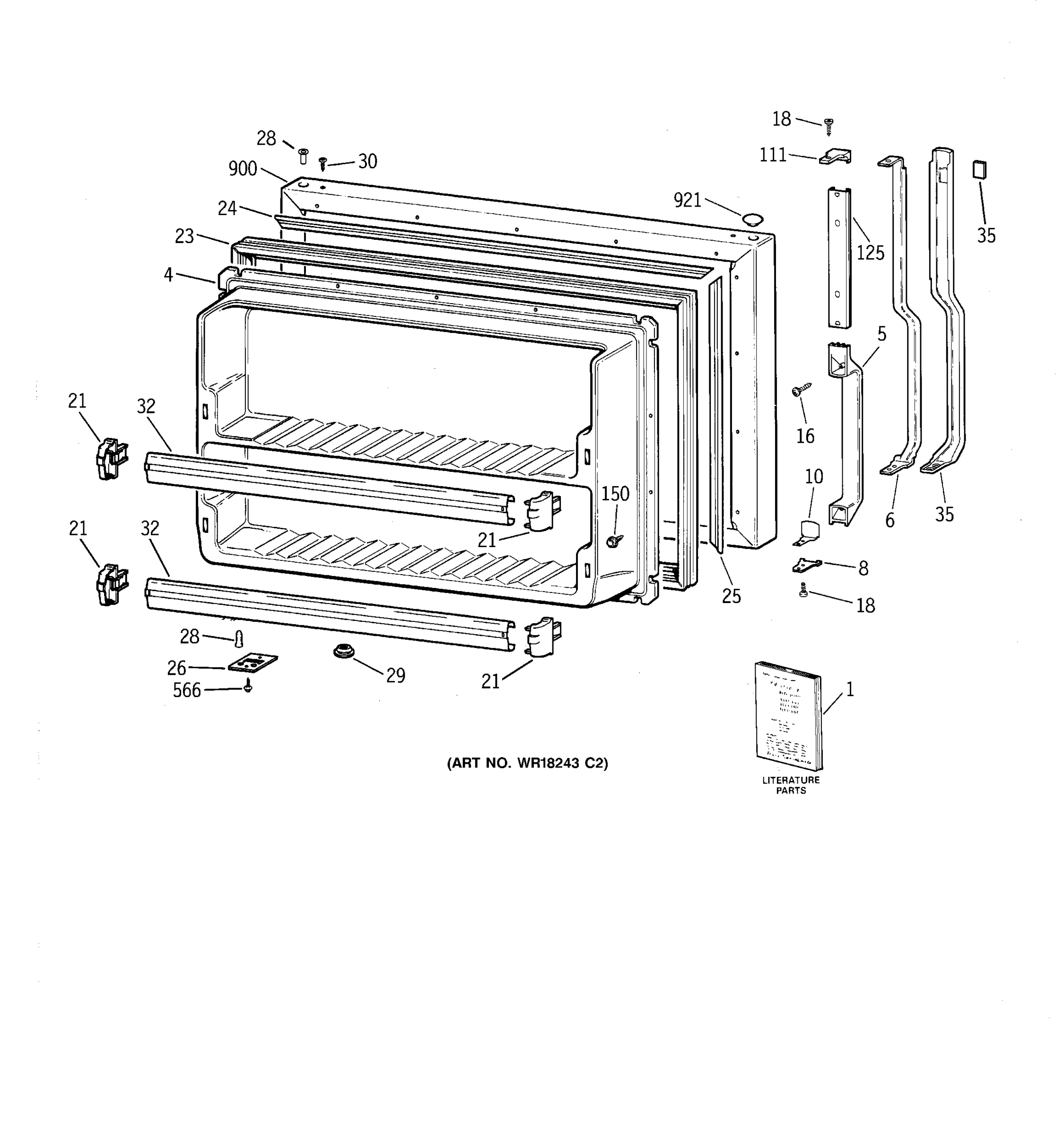 FREEZER DOOR
