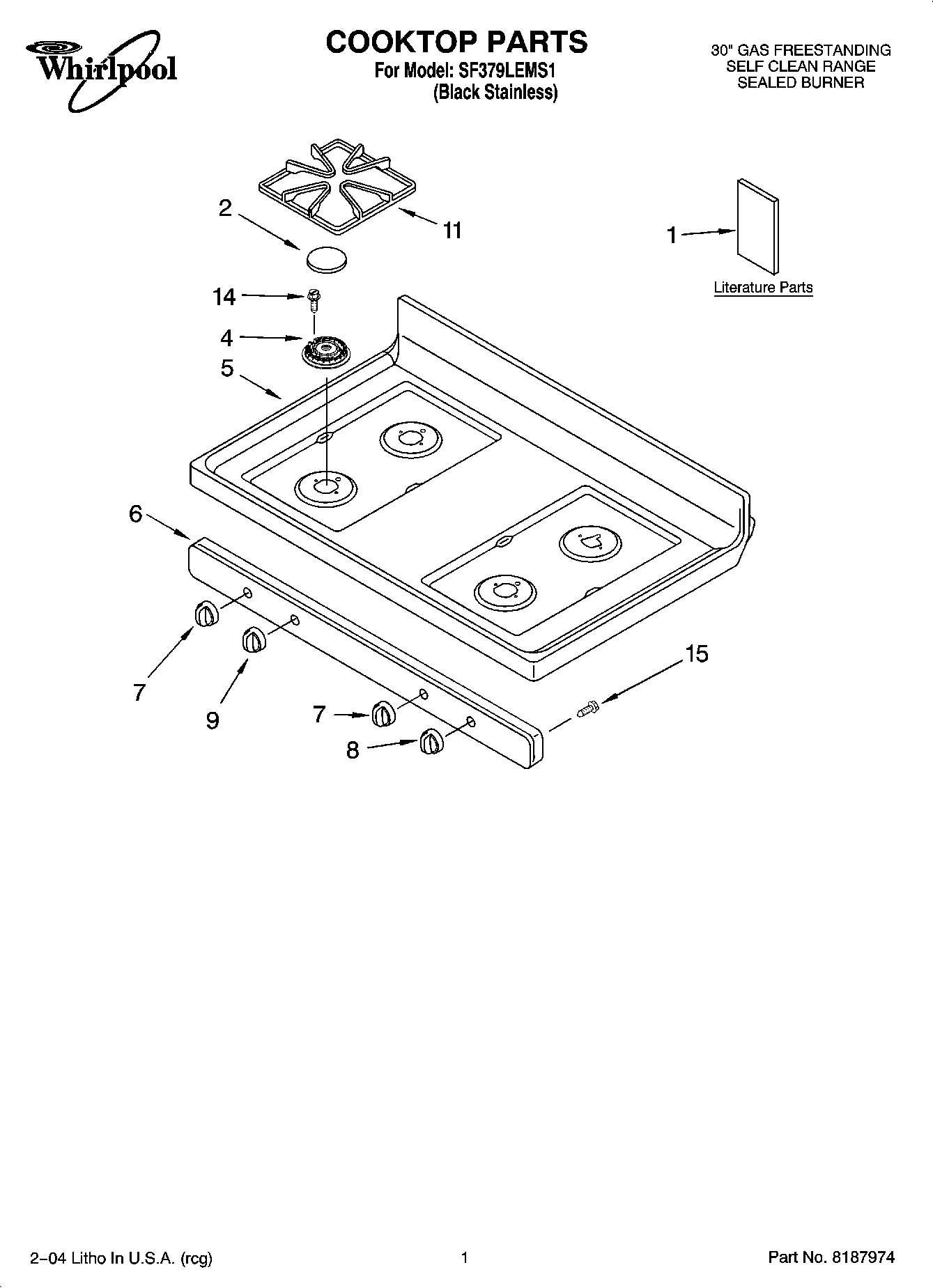 01 - COOKTOP PARTS