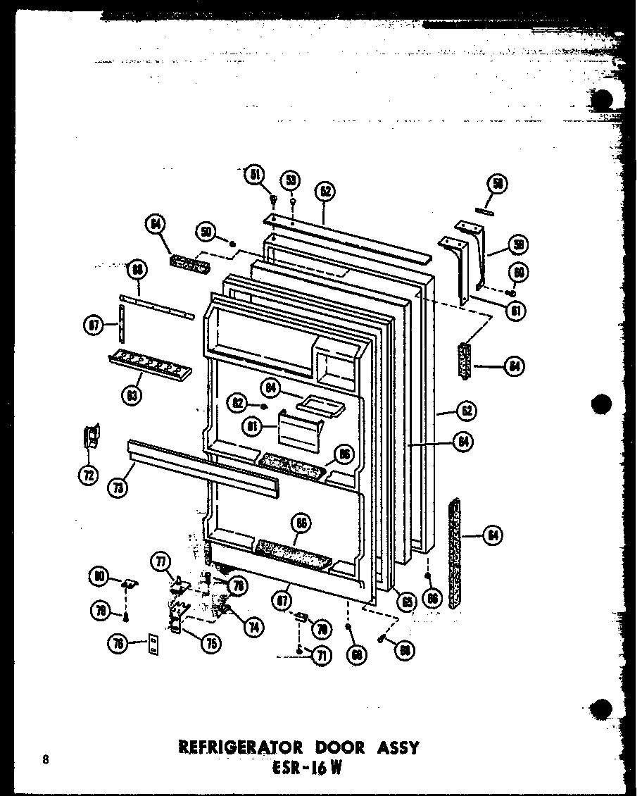 05 - REF DOOR ASSY ESR-16W