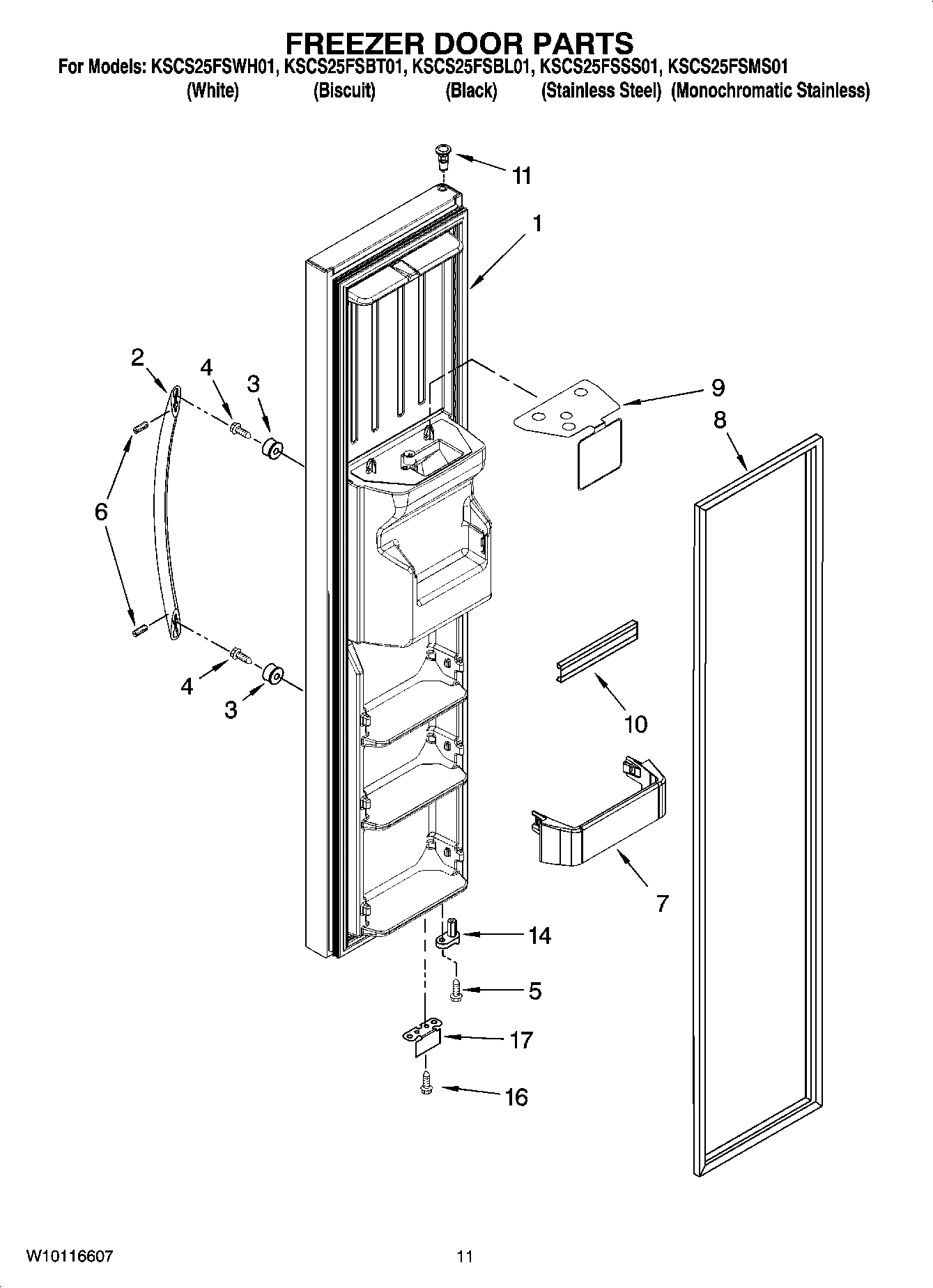 07 - FREEZER DOOR PARTS