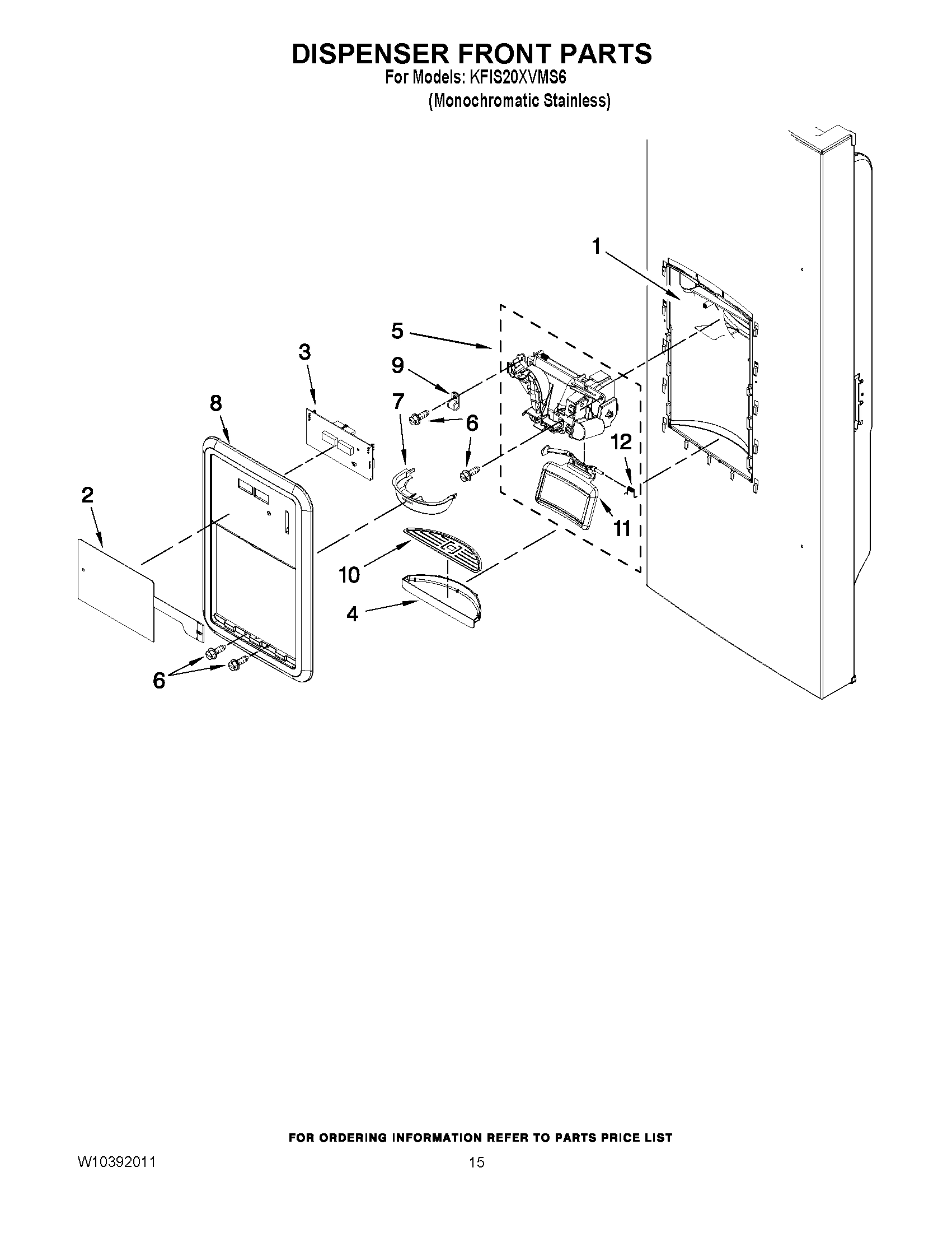 08 - DISPENSER FRONT PARTS