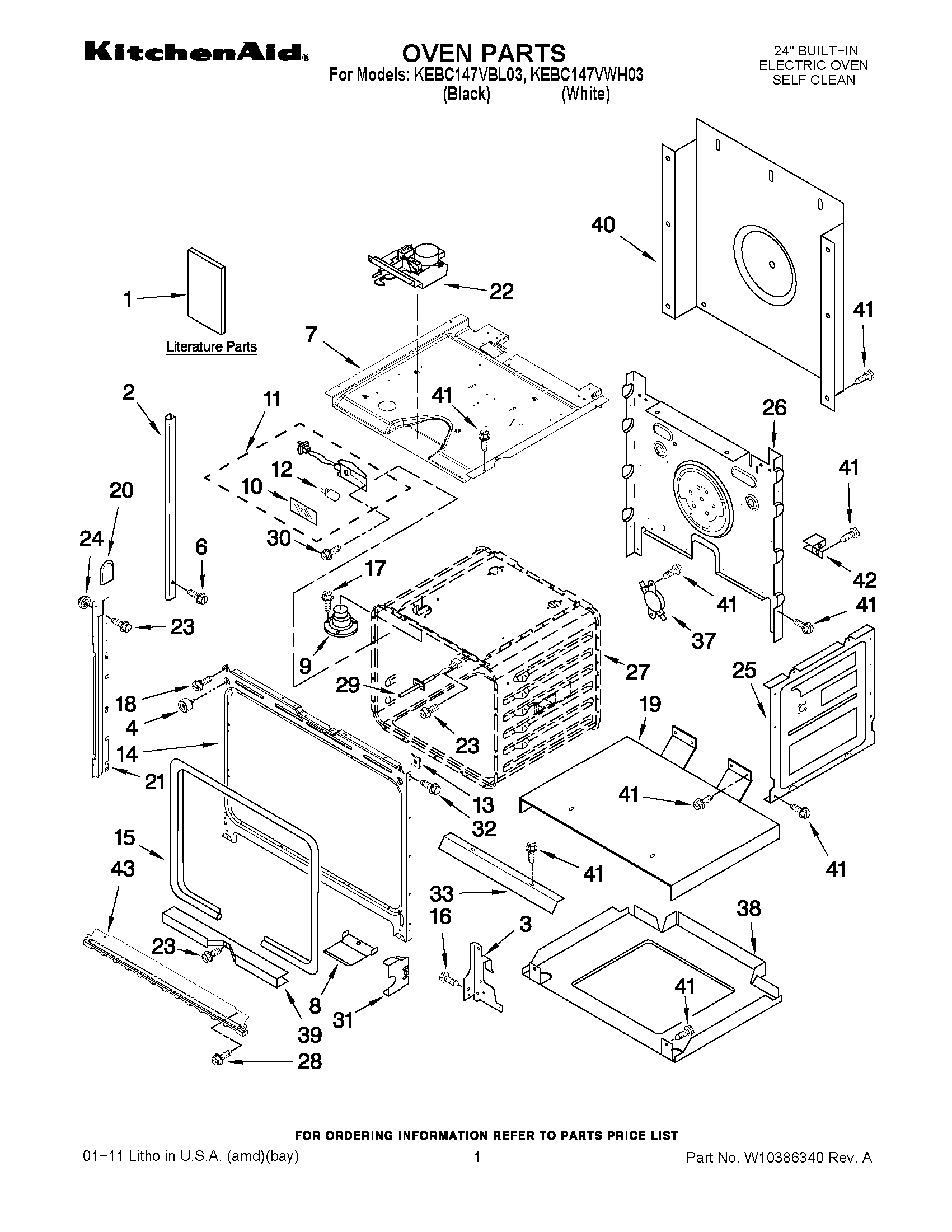 01 - OVEN PARTS