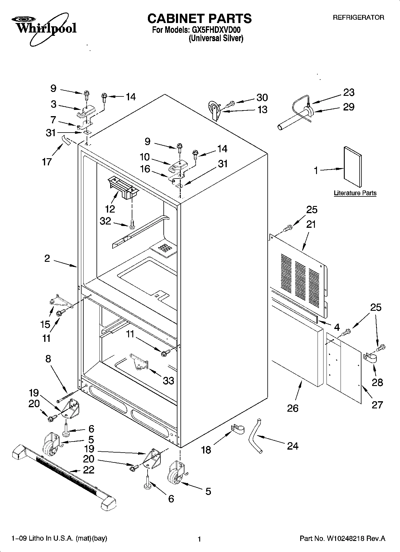 01 - CABINET PARTS