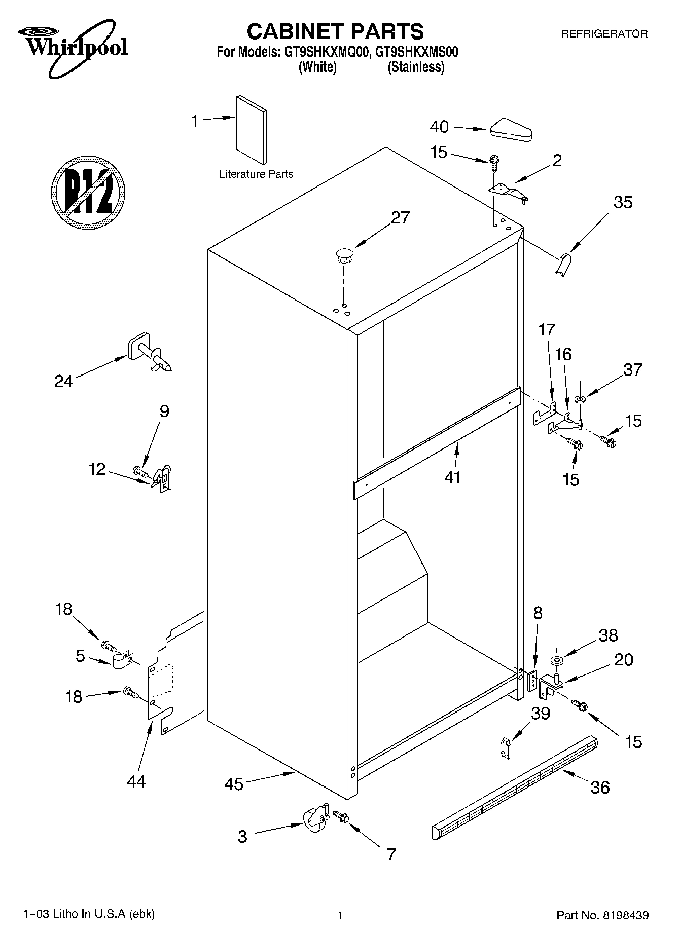 01 - CABINET PARTS
