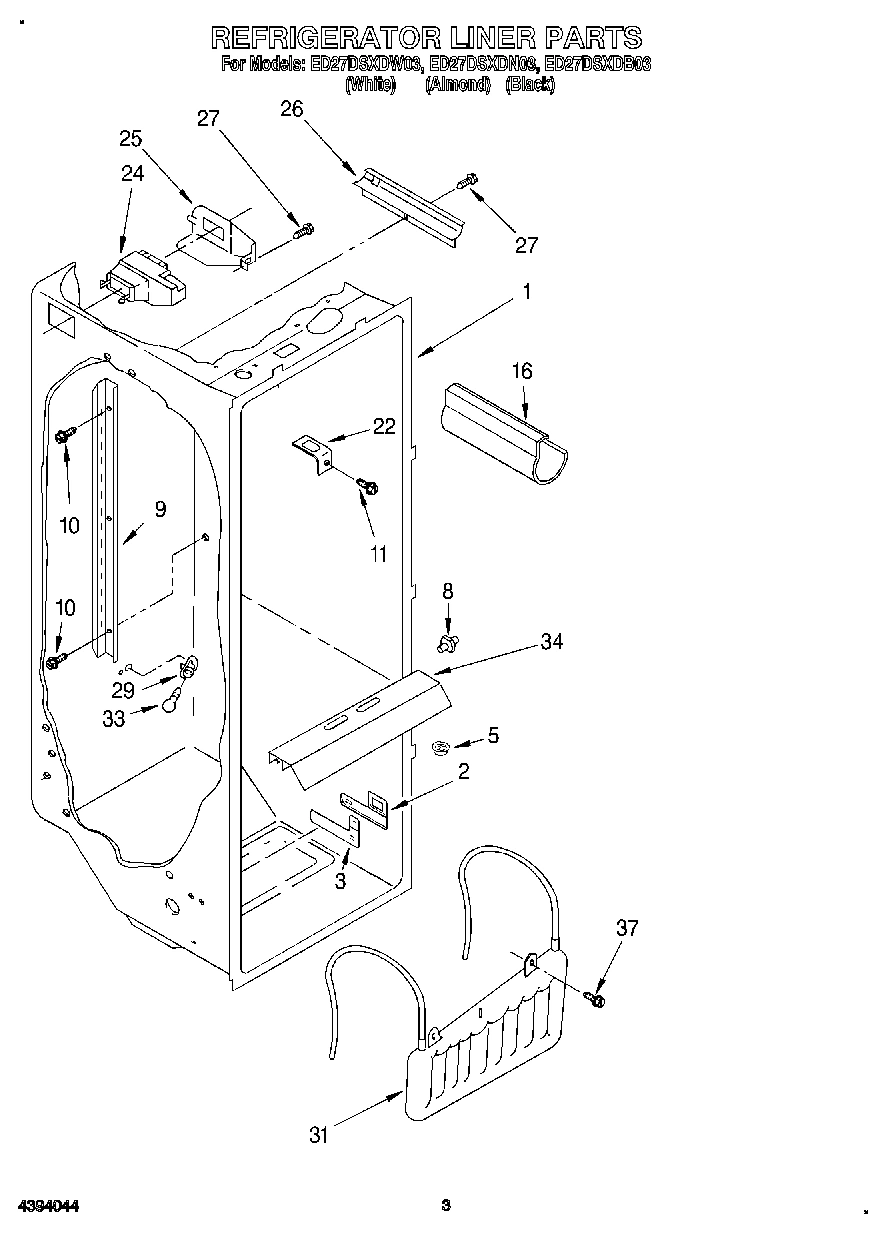 02 - REFRIGERATOR LINER