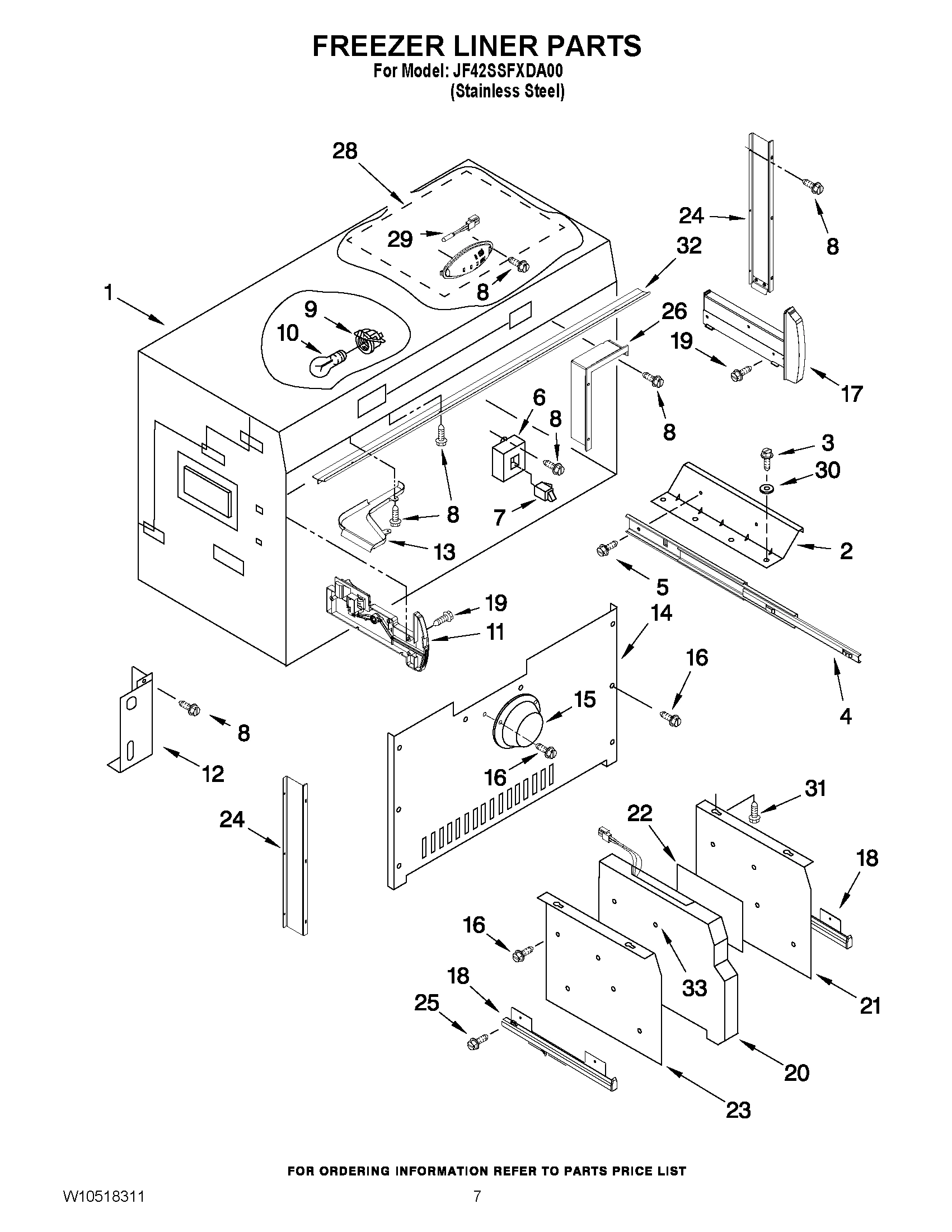 05 - FREEZER LINER PARTS