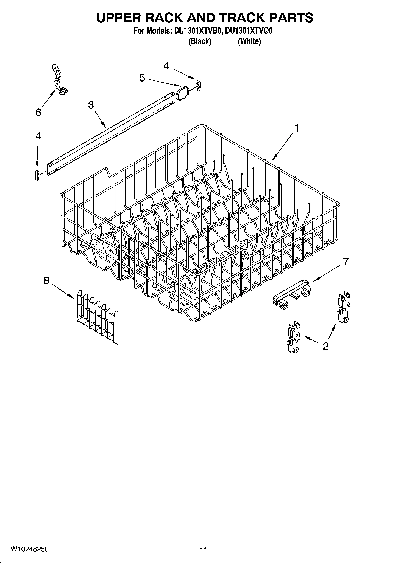 09 - UPPER RACK AND TRACK PARTS