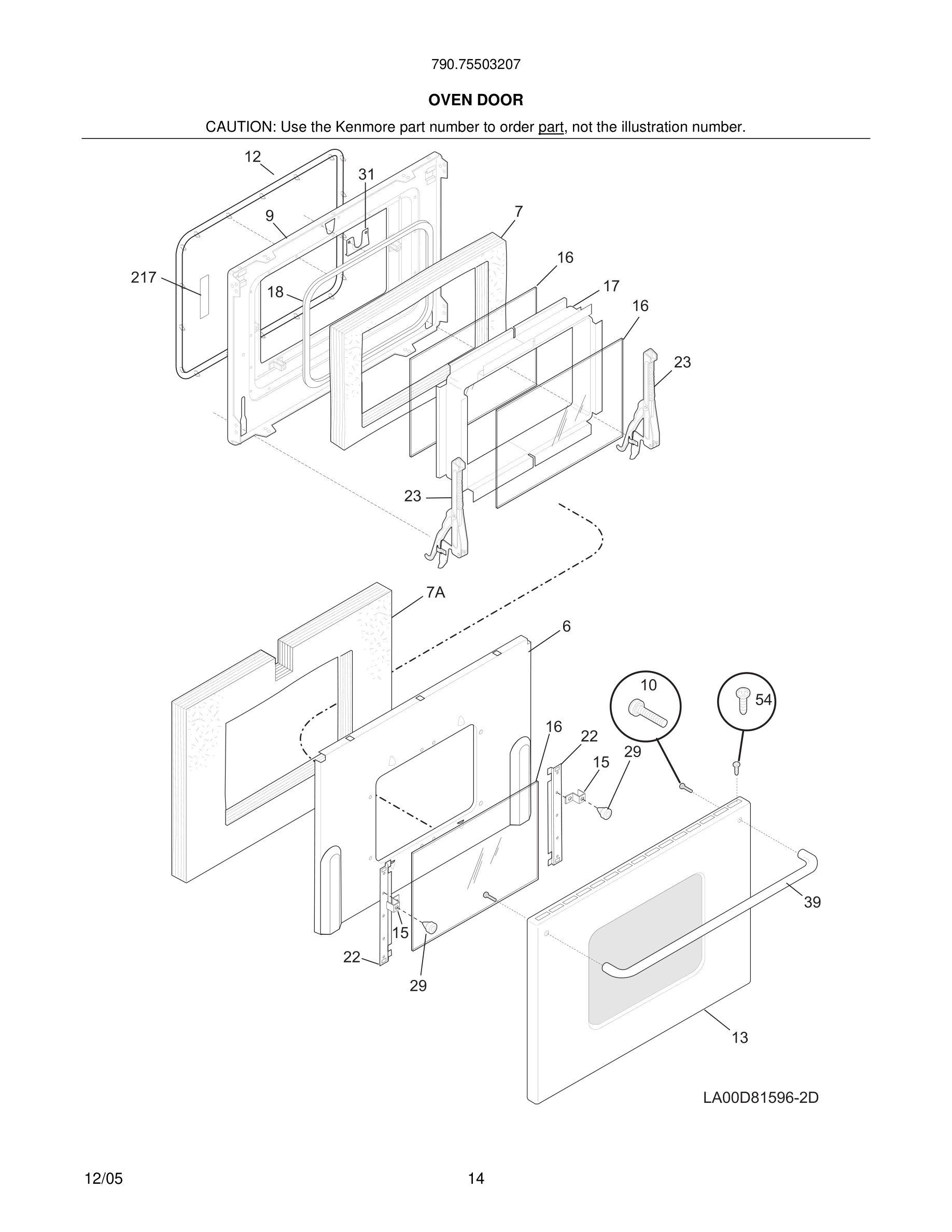 15 - OVEN DOOR