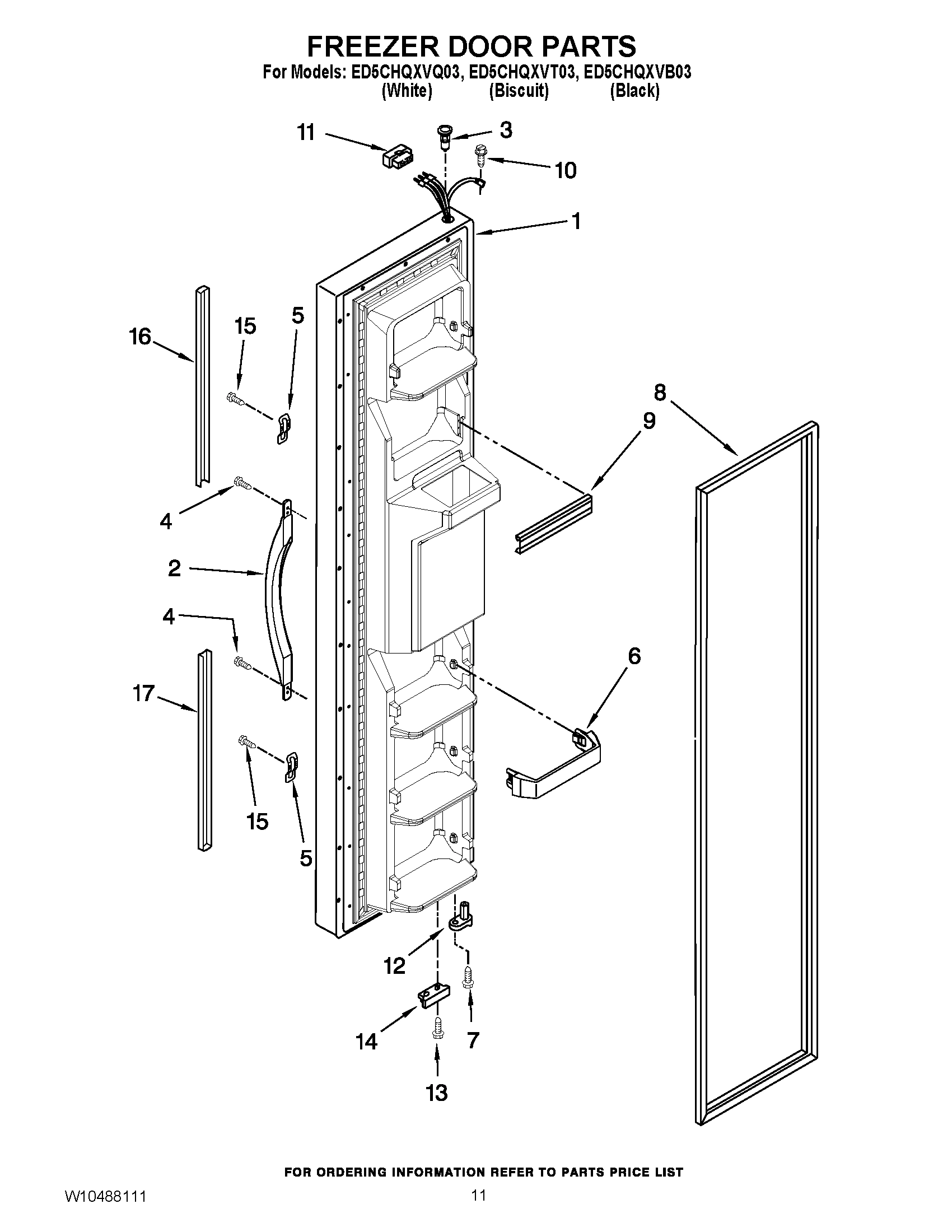 07 - FREEZER DOOR PARTS