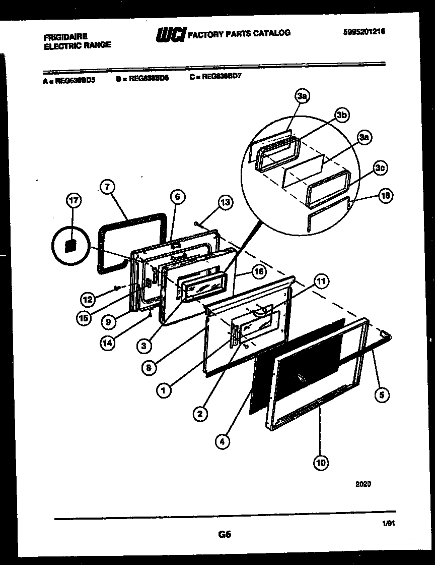 06 - LOWER OVEN DOOR PARTS