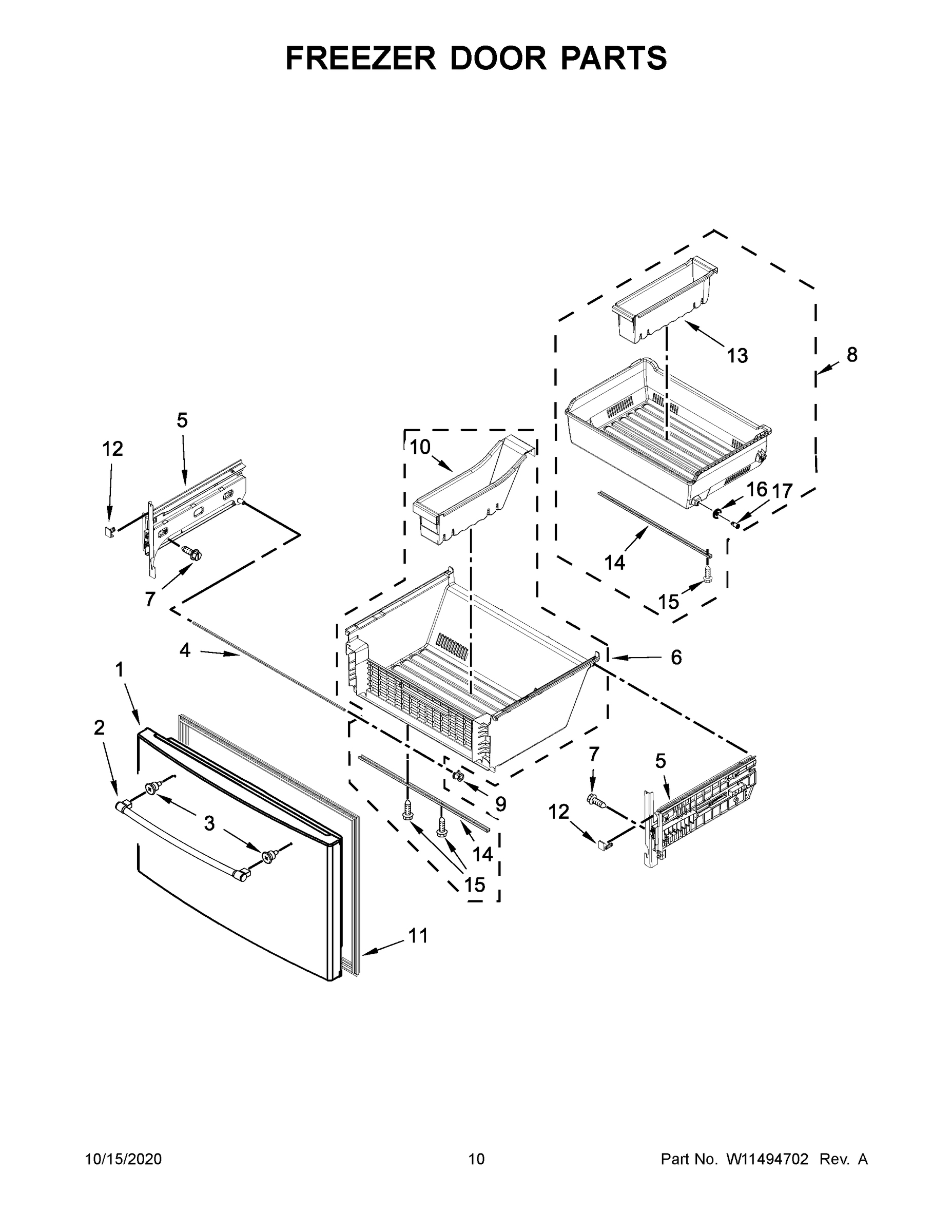 06 - FREEZER DOOR PARTS