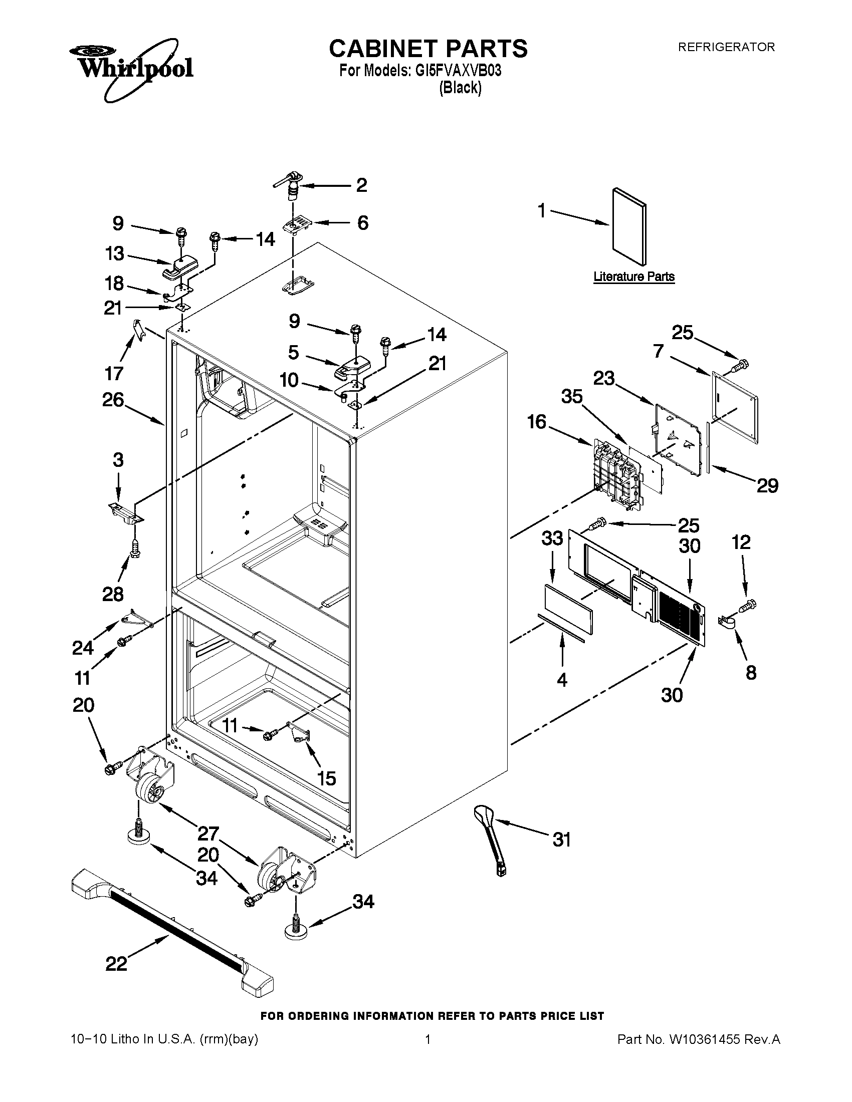 01 - CABINET PARTS