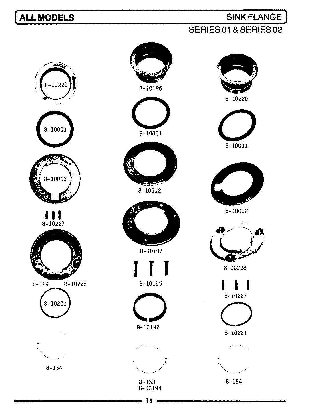 14 - SINK FLANGE (SERIES 01)