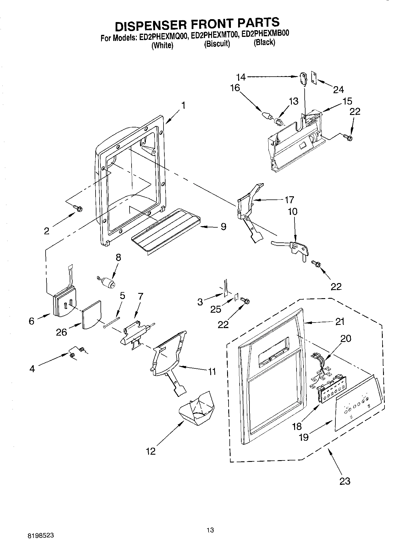 08 - DISPENSER FRONT PARTS
