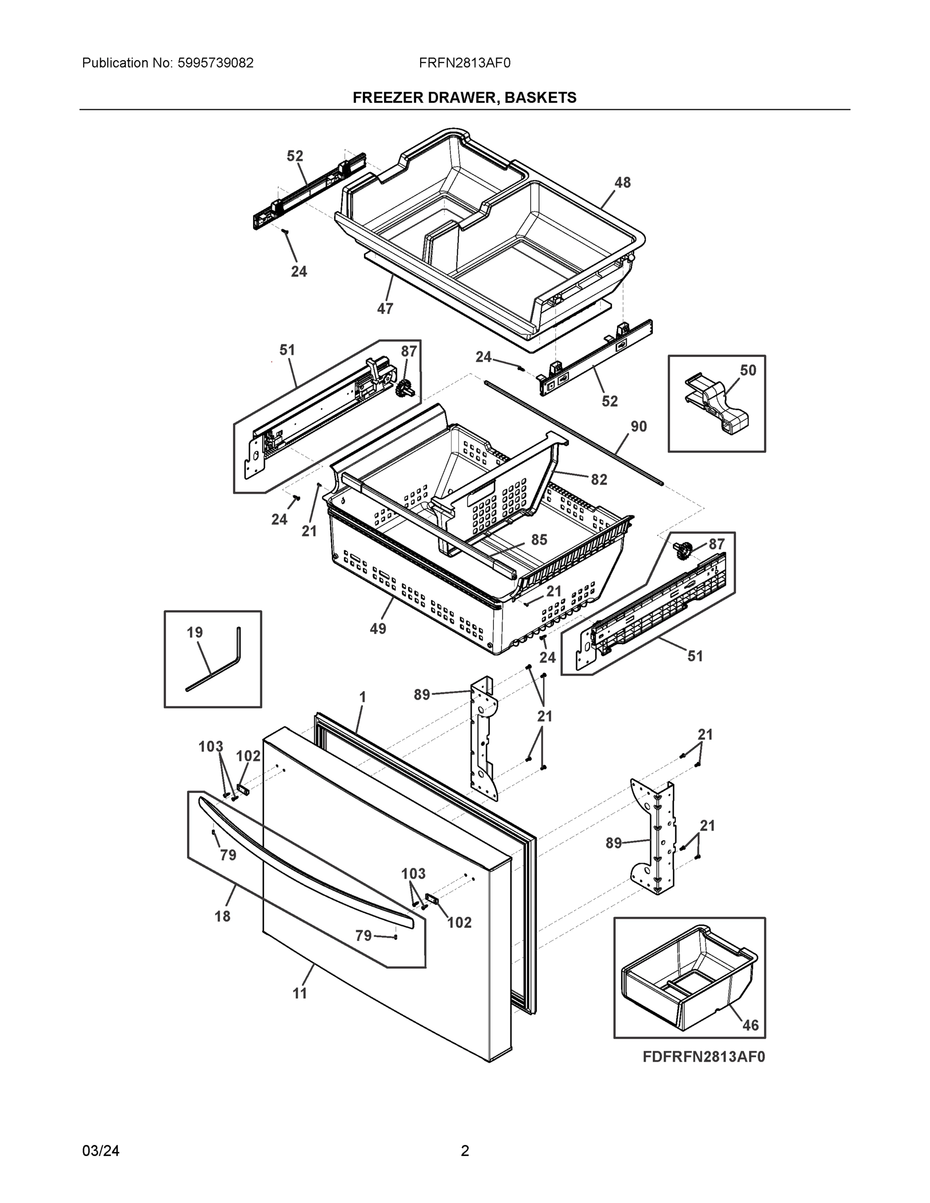 02 - FREEZER DRAWER, BASKETS
