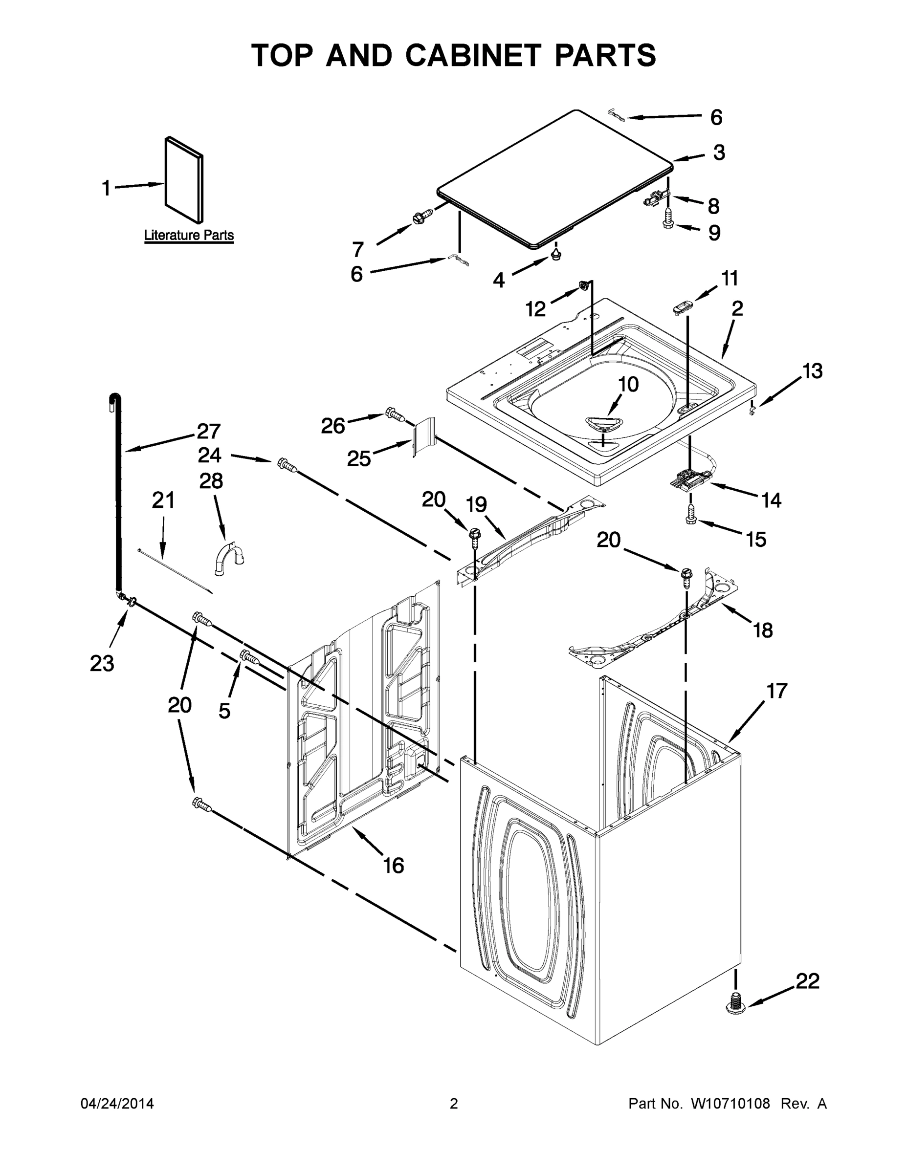 02 - TOP AND CABINET PARTS