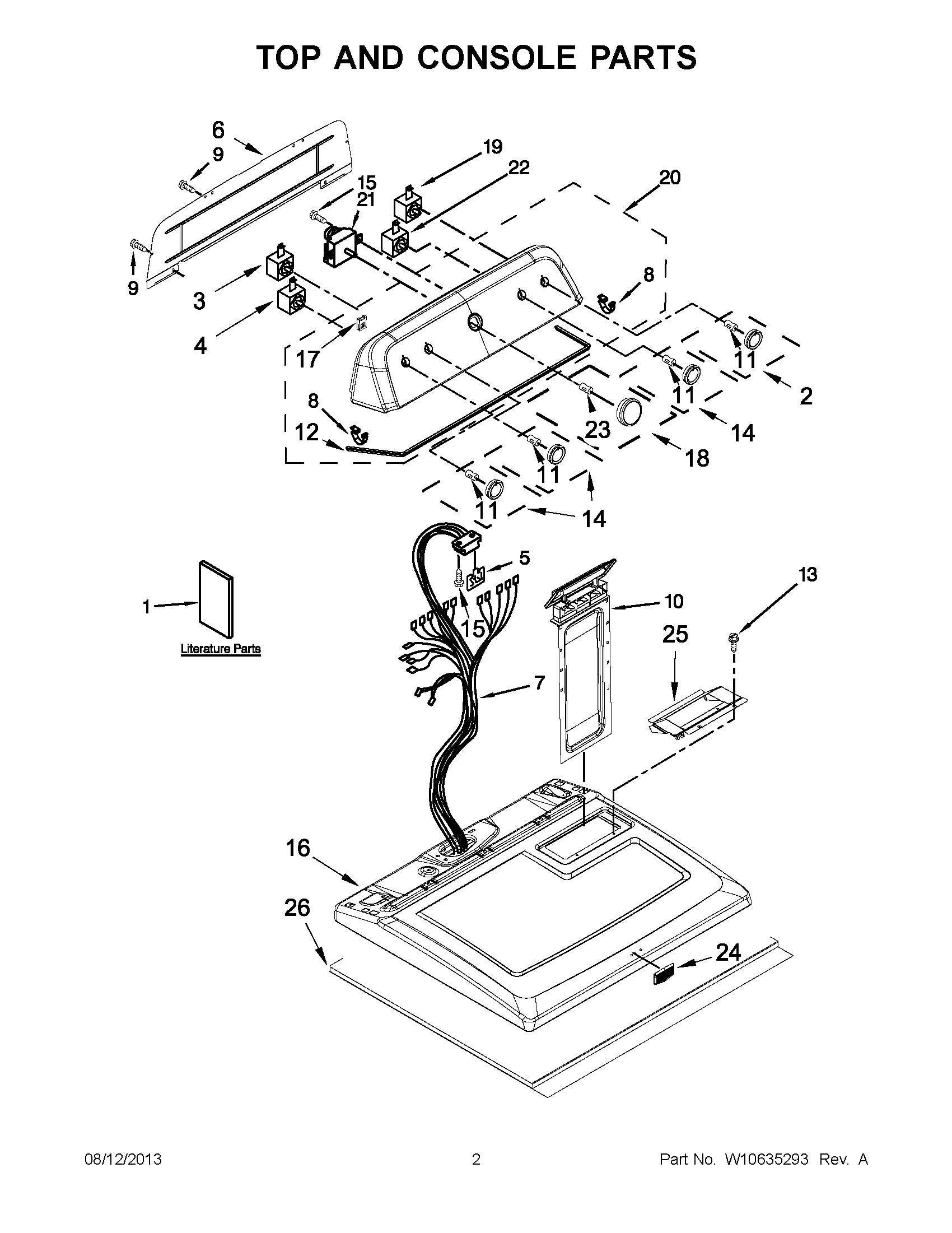 01 - TOP AND CONSOLE PARTS