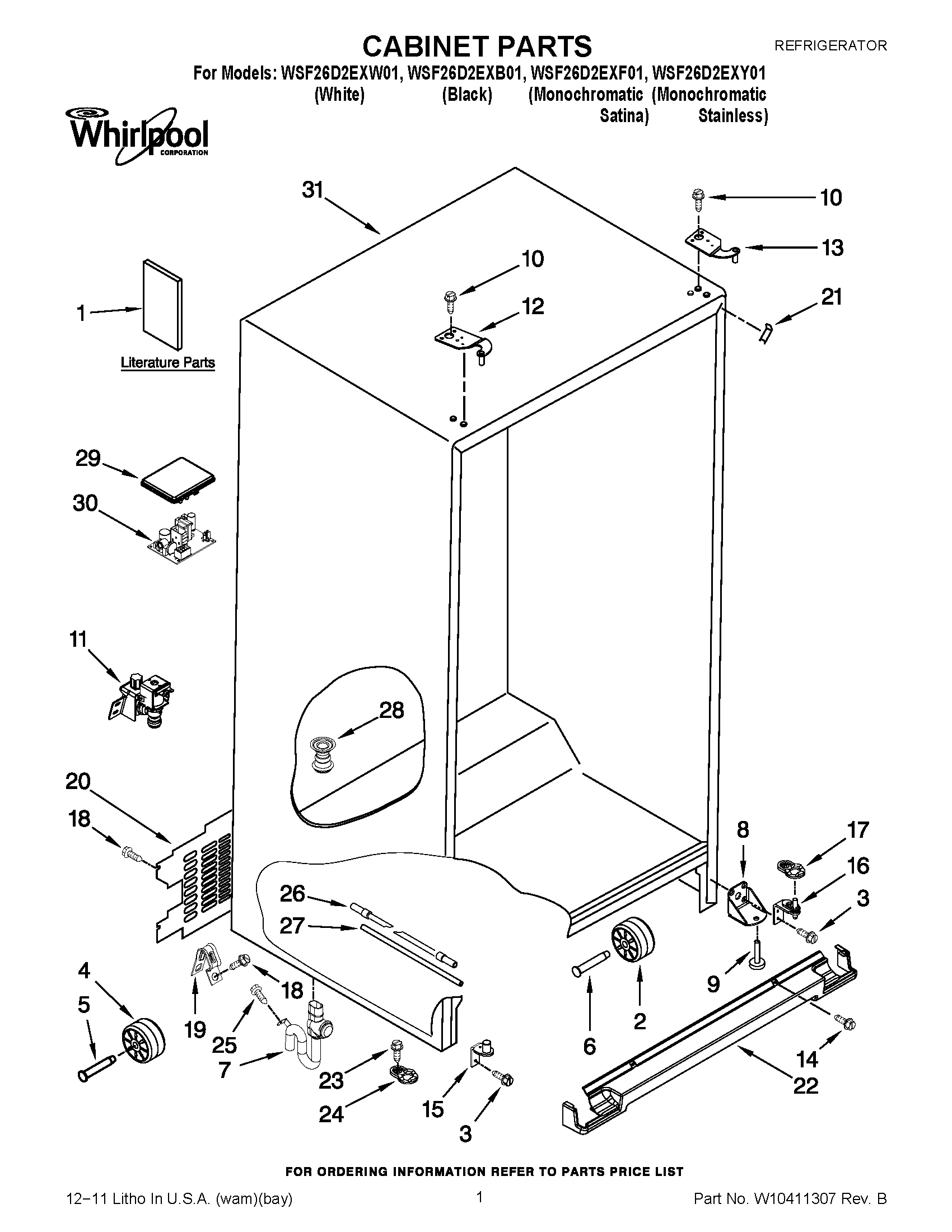 01 - CABINET PARTS