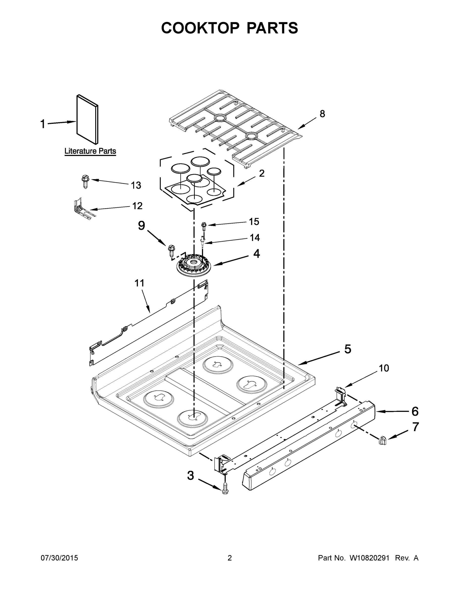 02 - COOKTOP PARTS