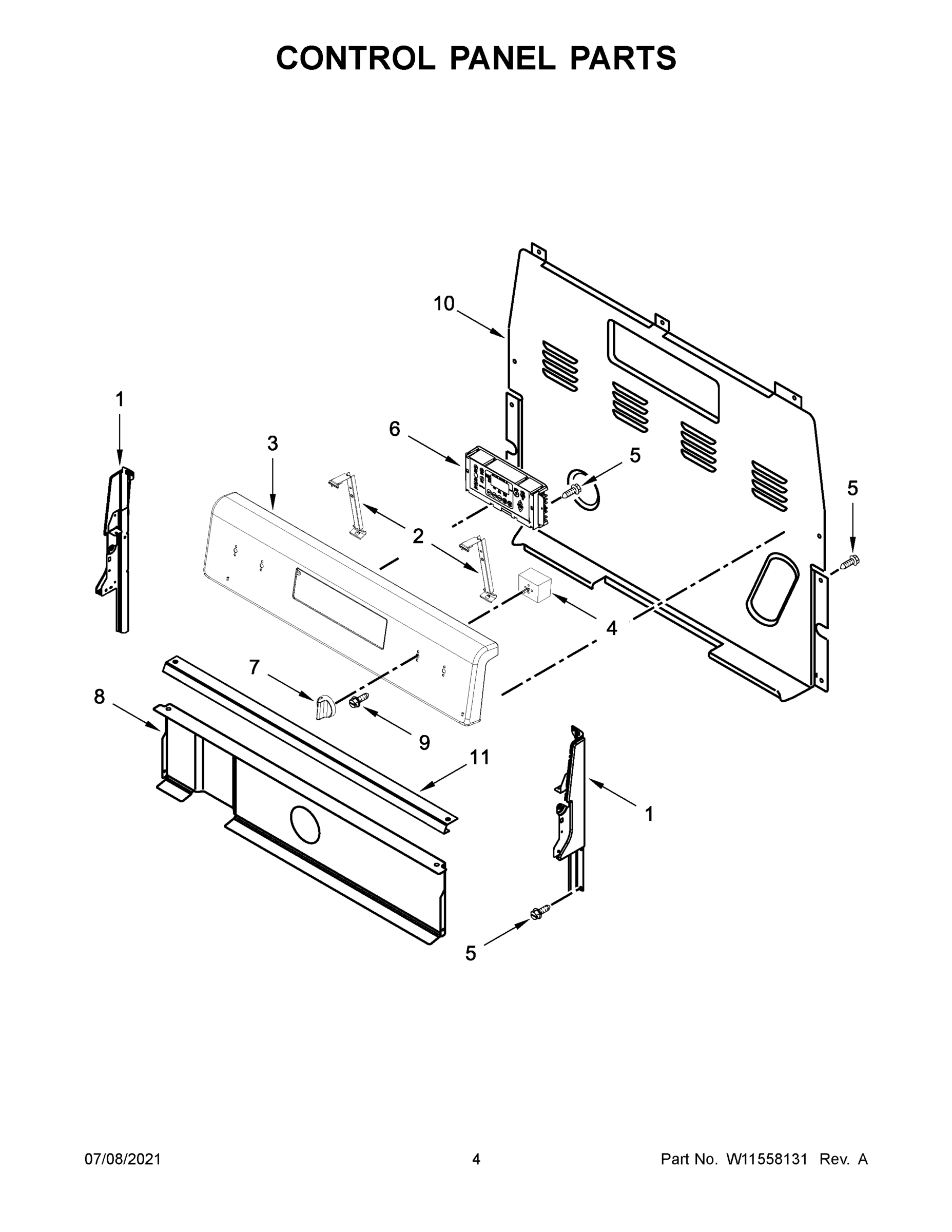 03 - CONTROL PANEL PARTS