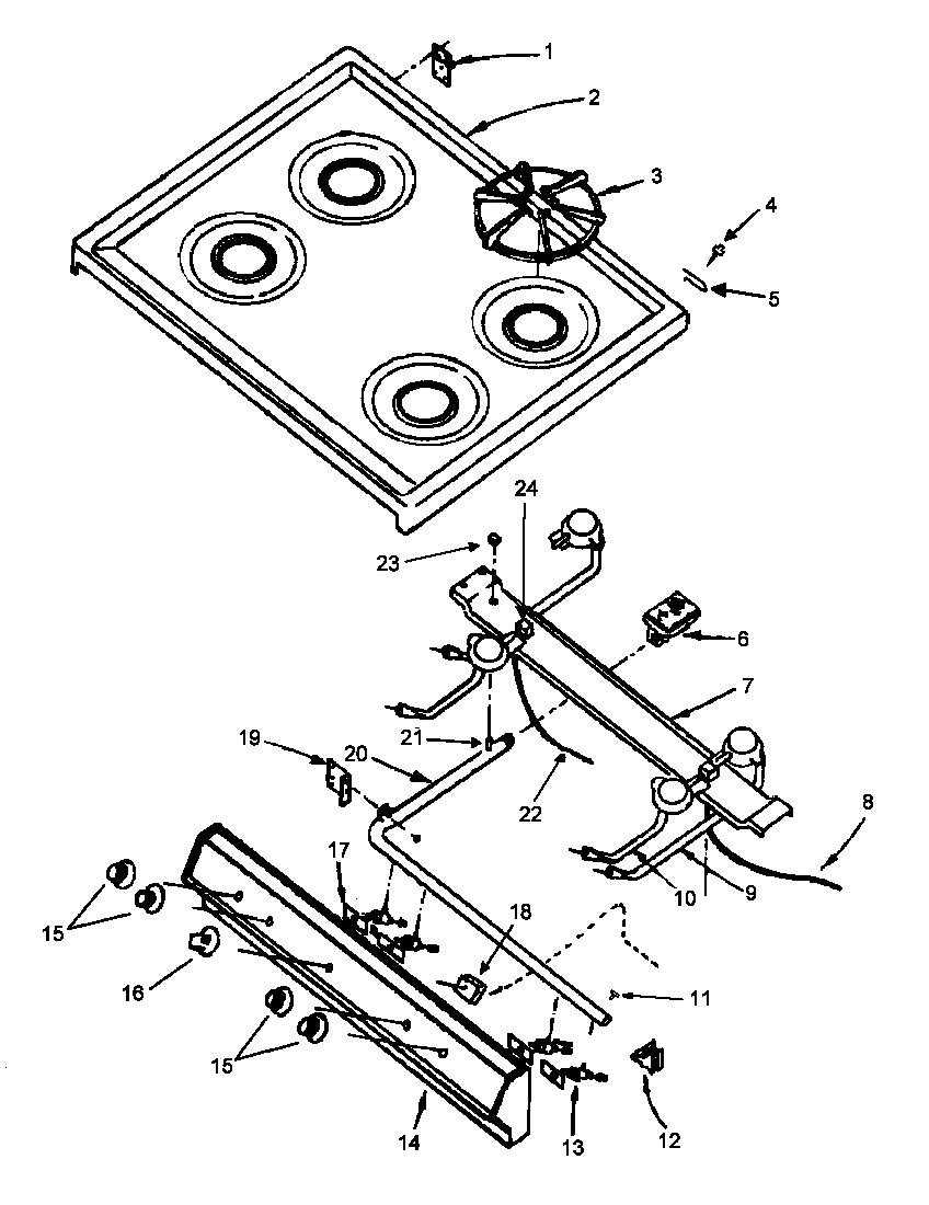 07 - TOP BURNER ASSY