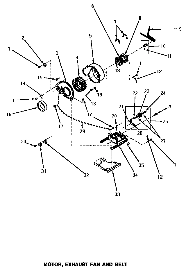 08 - MOTOR, EXHAUST FAN & BELT