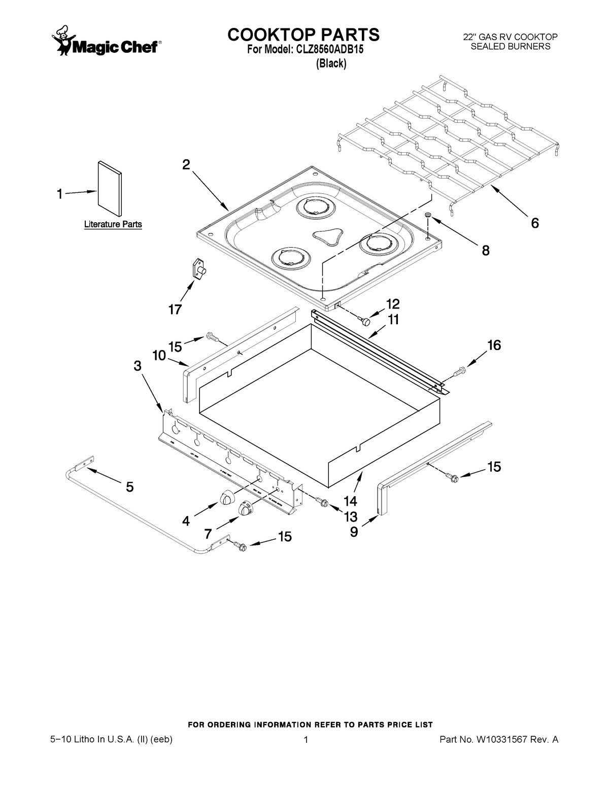 01 - COOKTOP PARTS