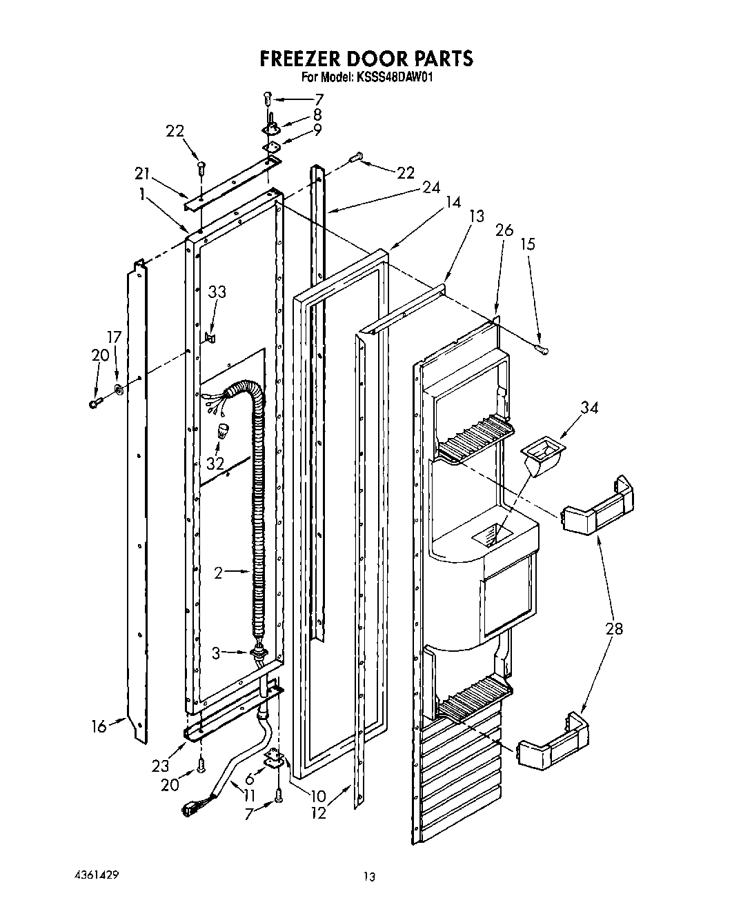 10 - FREEZER DOOR