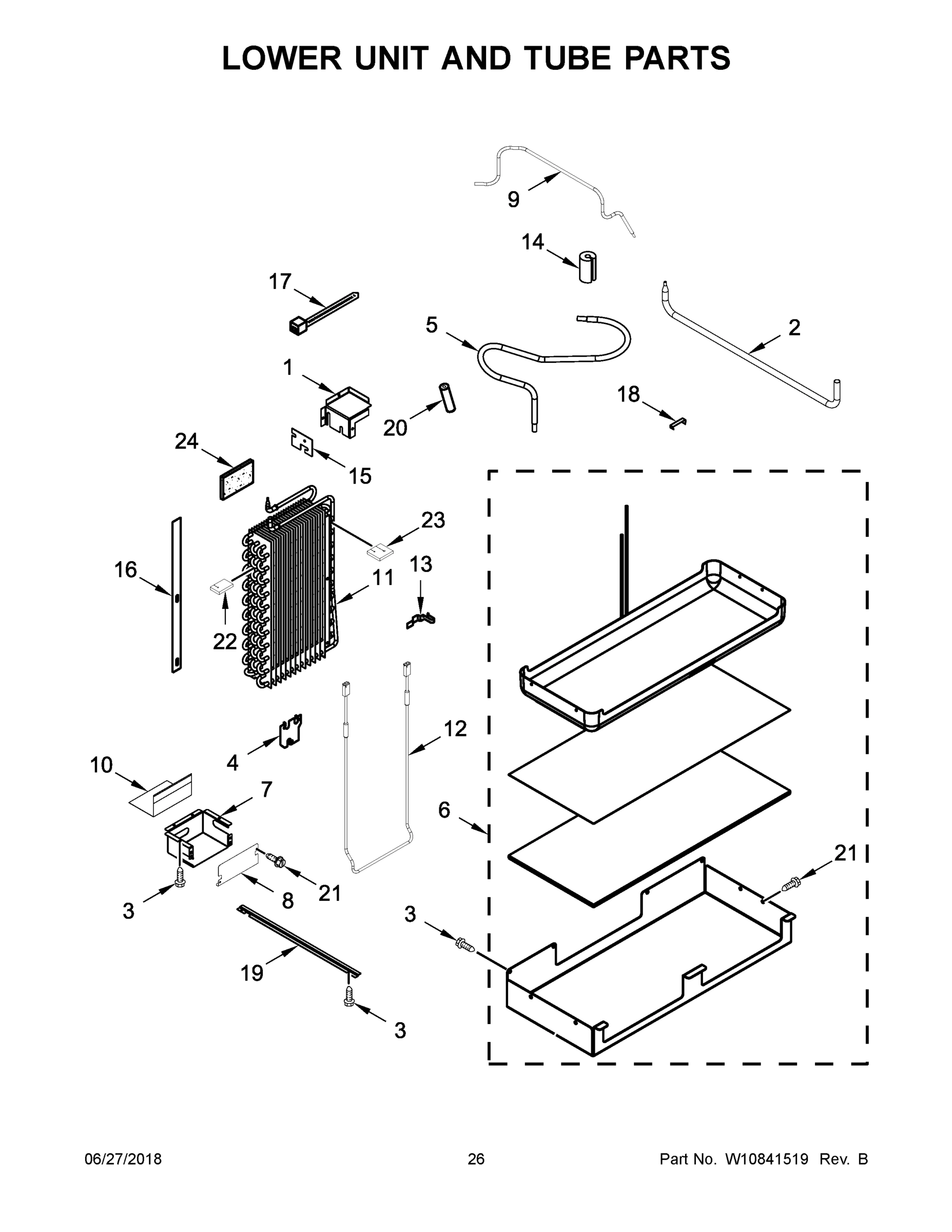 14 - LOWER UNIT AND TUBE PARTS
