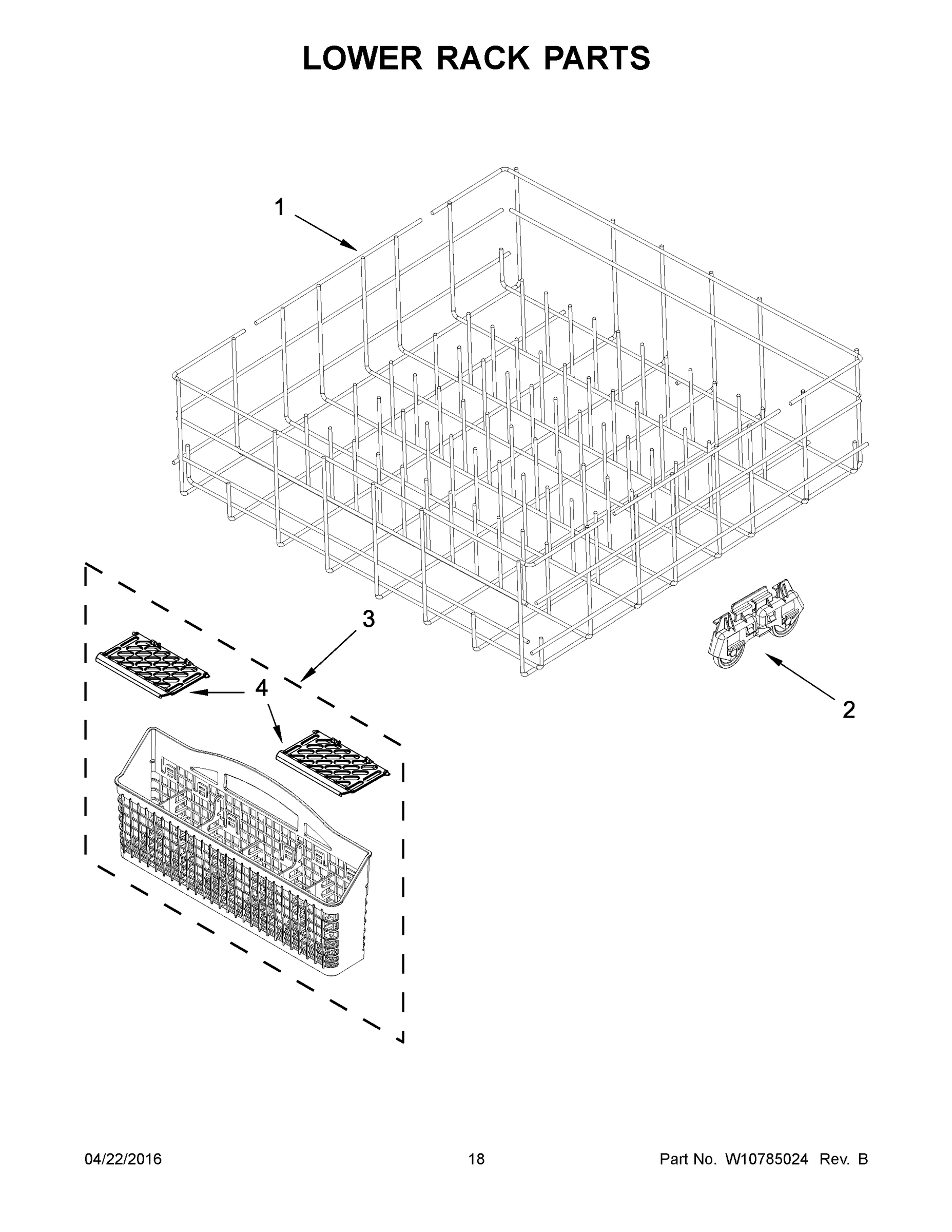 10 - LOWER RACK PARTS