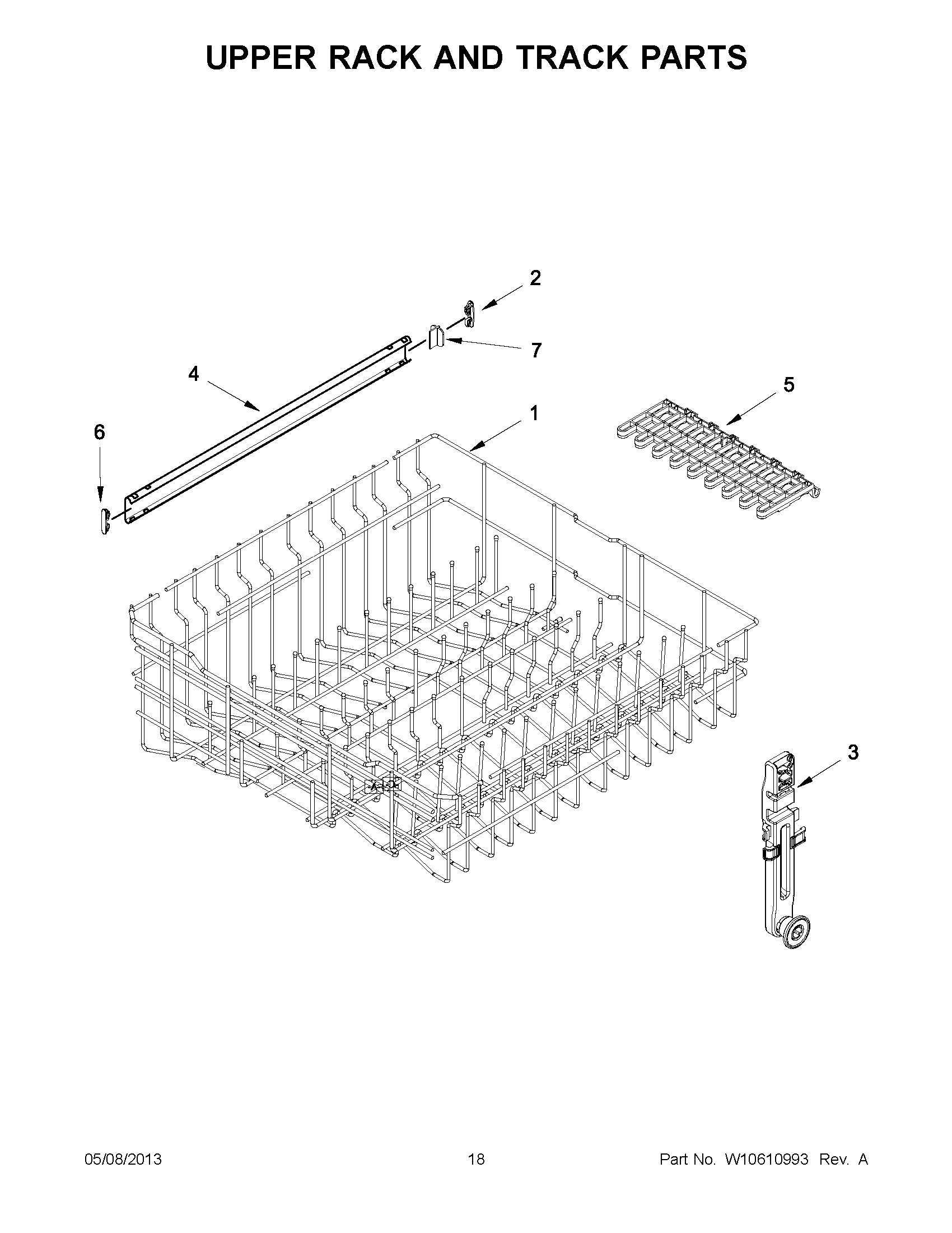 09 - UPPER RACK AND TRACK PARTS
