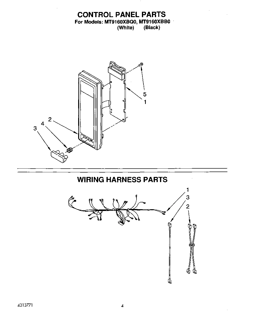 04 - CONTROL PANEL, WIRING HARNESS