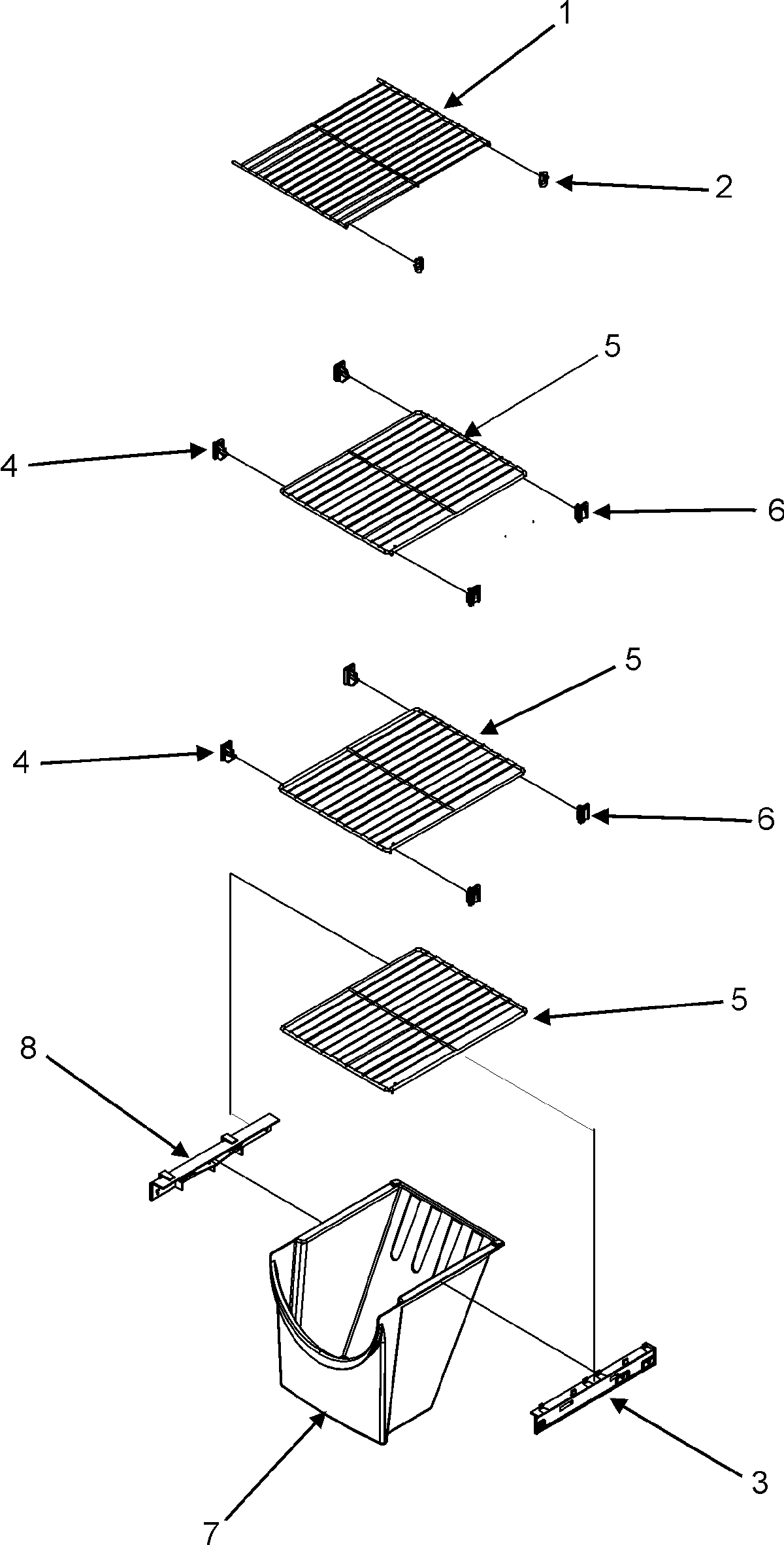 10 - FREEZER SHELVES